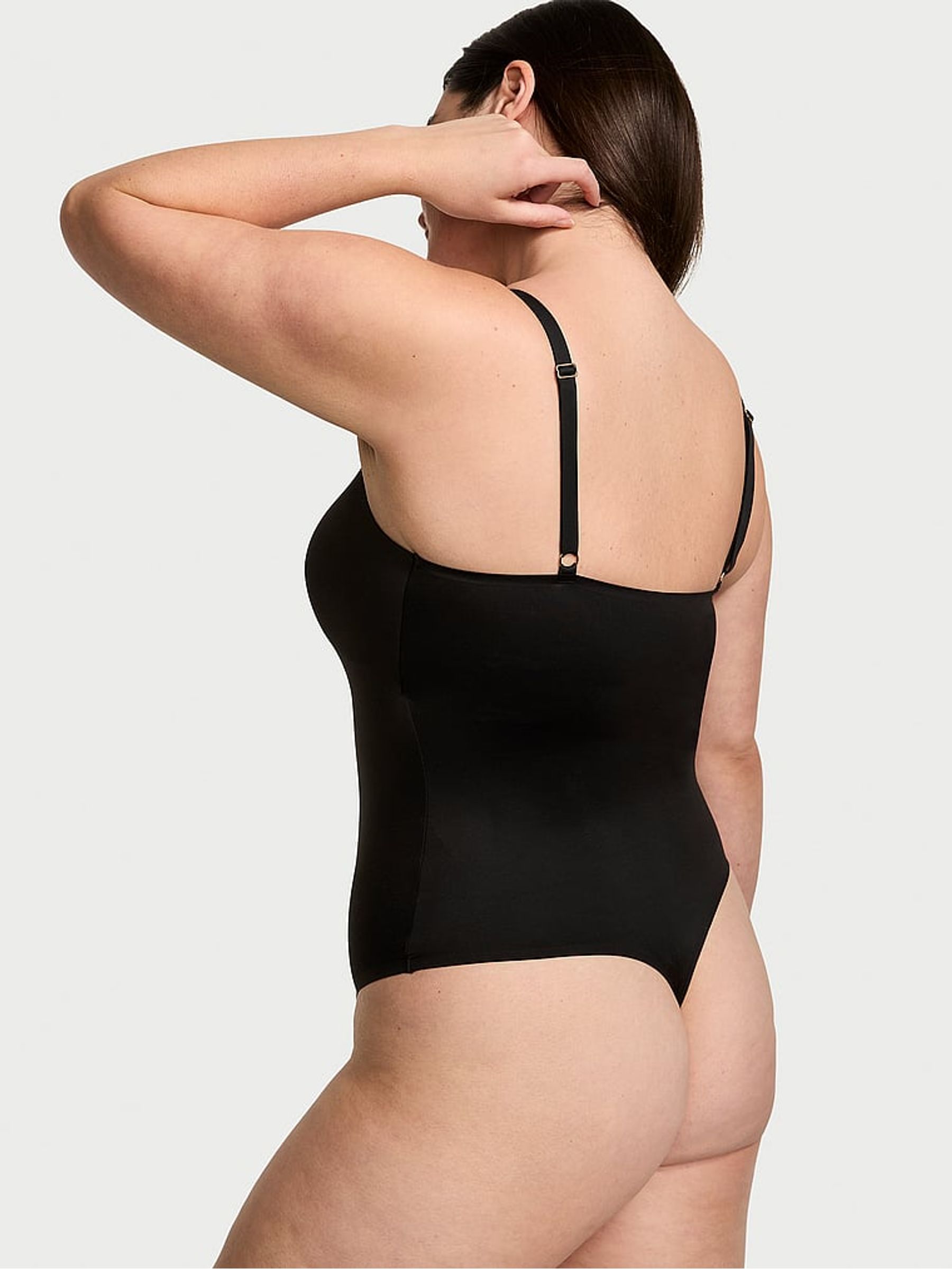 Black FeatherSoft™ BODYWEAR Lightly Lined Bodysuit - Image 2 of 3