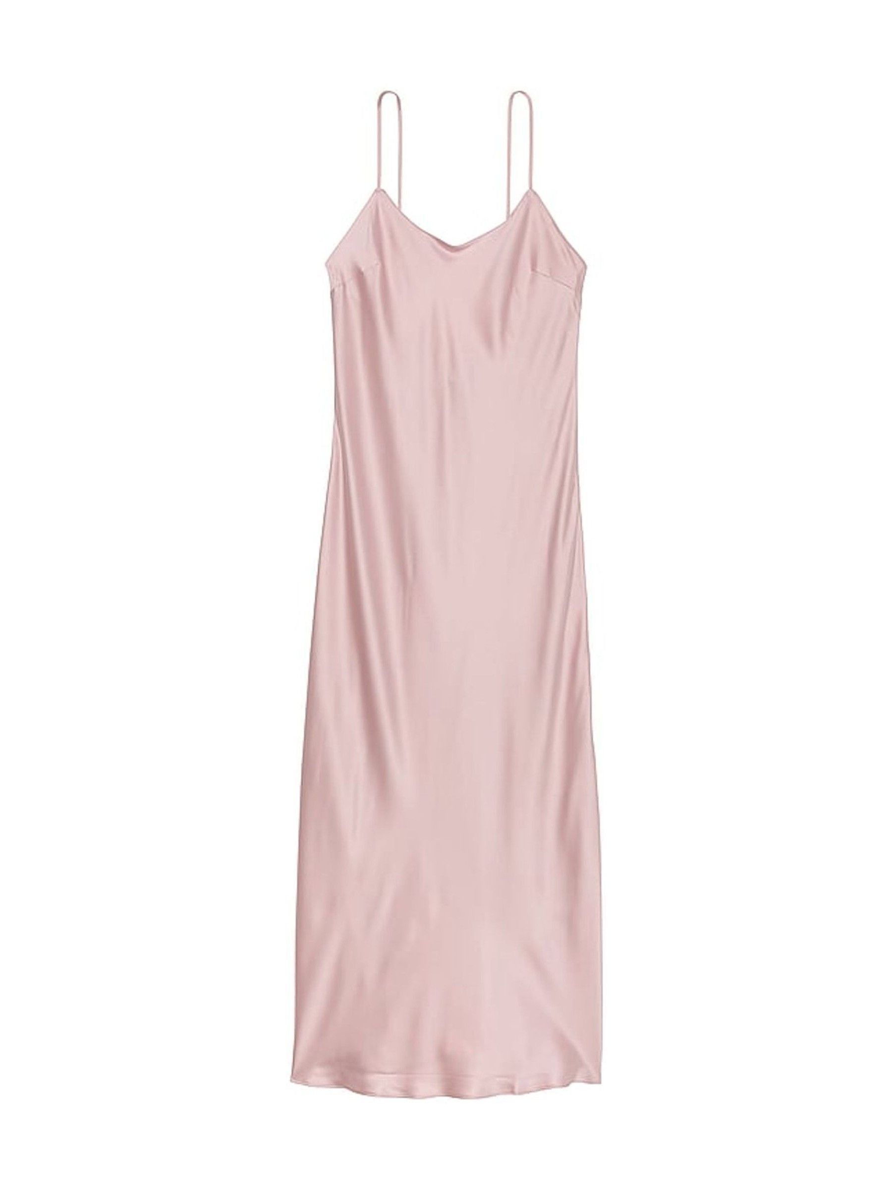 Chalk Rose Pink Satin Maxi Slip - Image 3 of 3