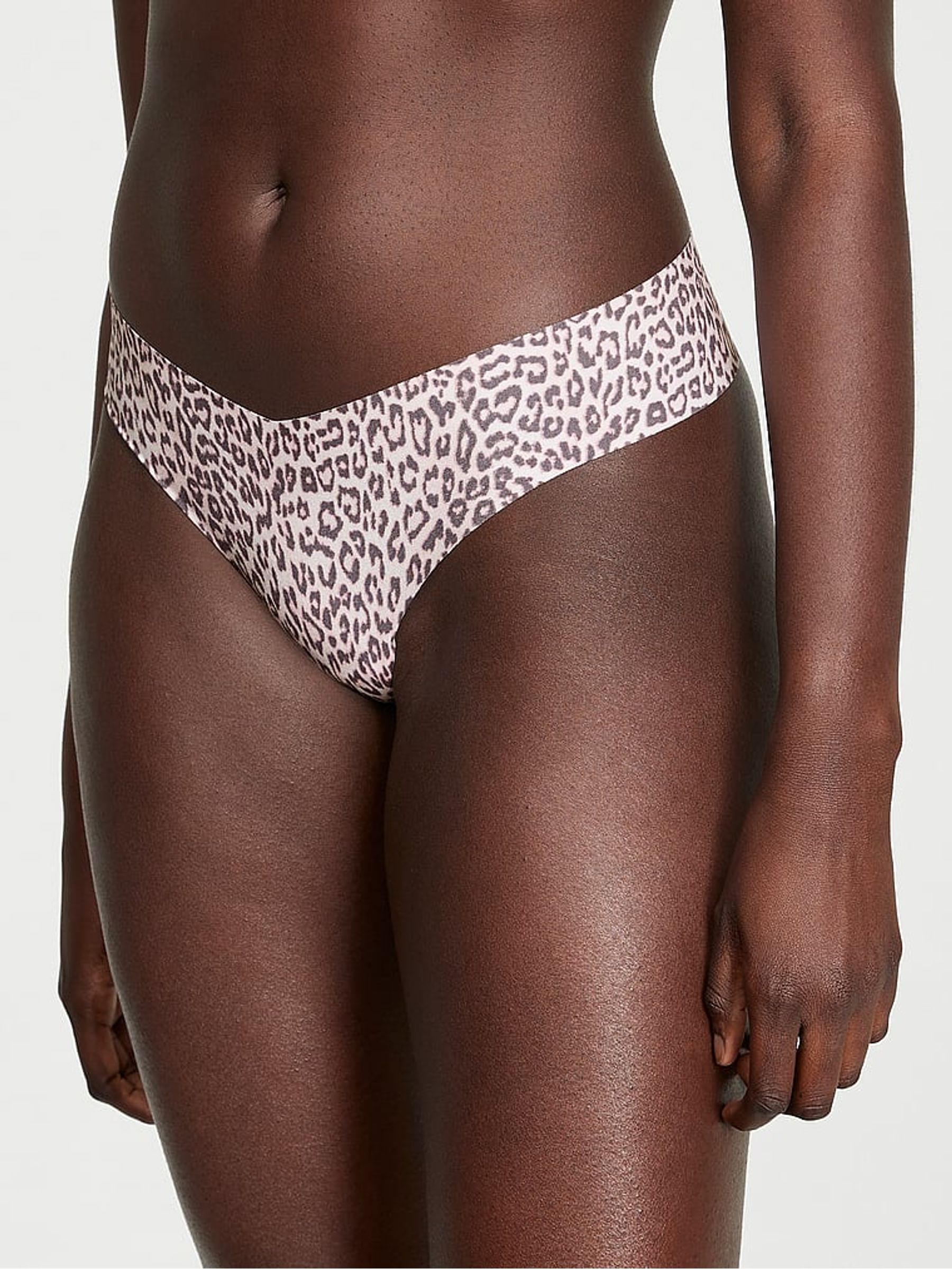 Leopard Pink Thong Knickers - Image 1 of 3