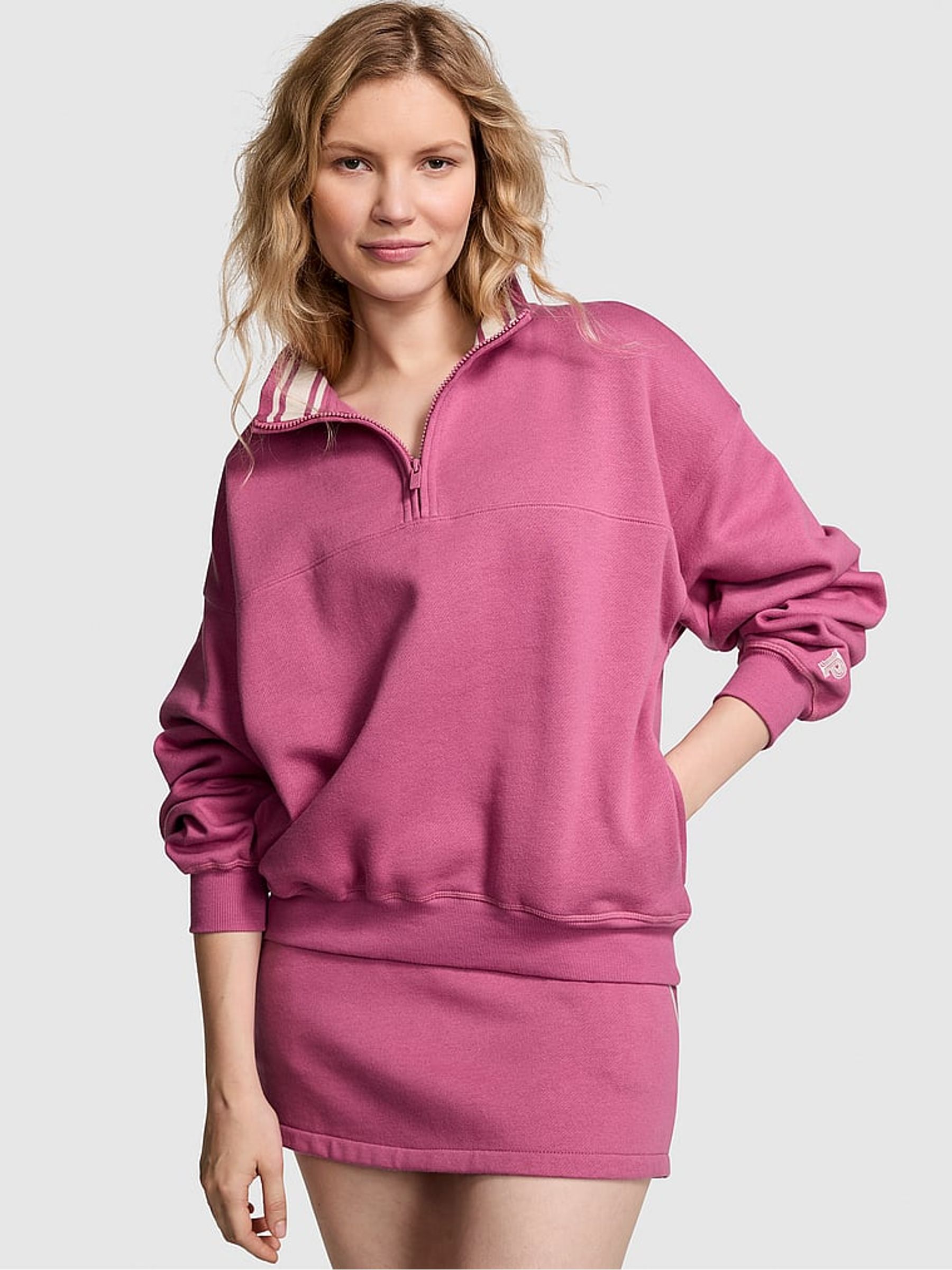 Pink Violet Fleece Sweatshirt - Image 1 of 3