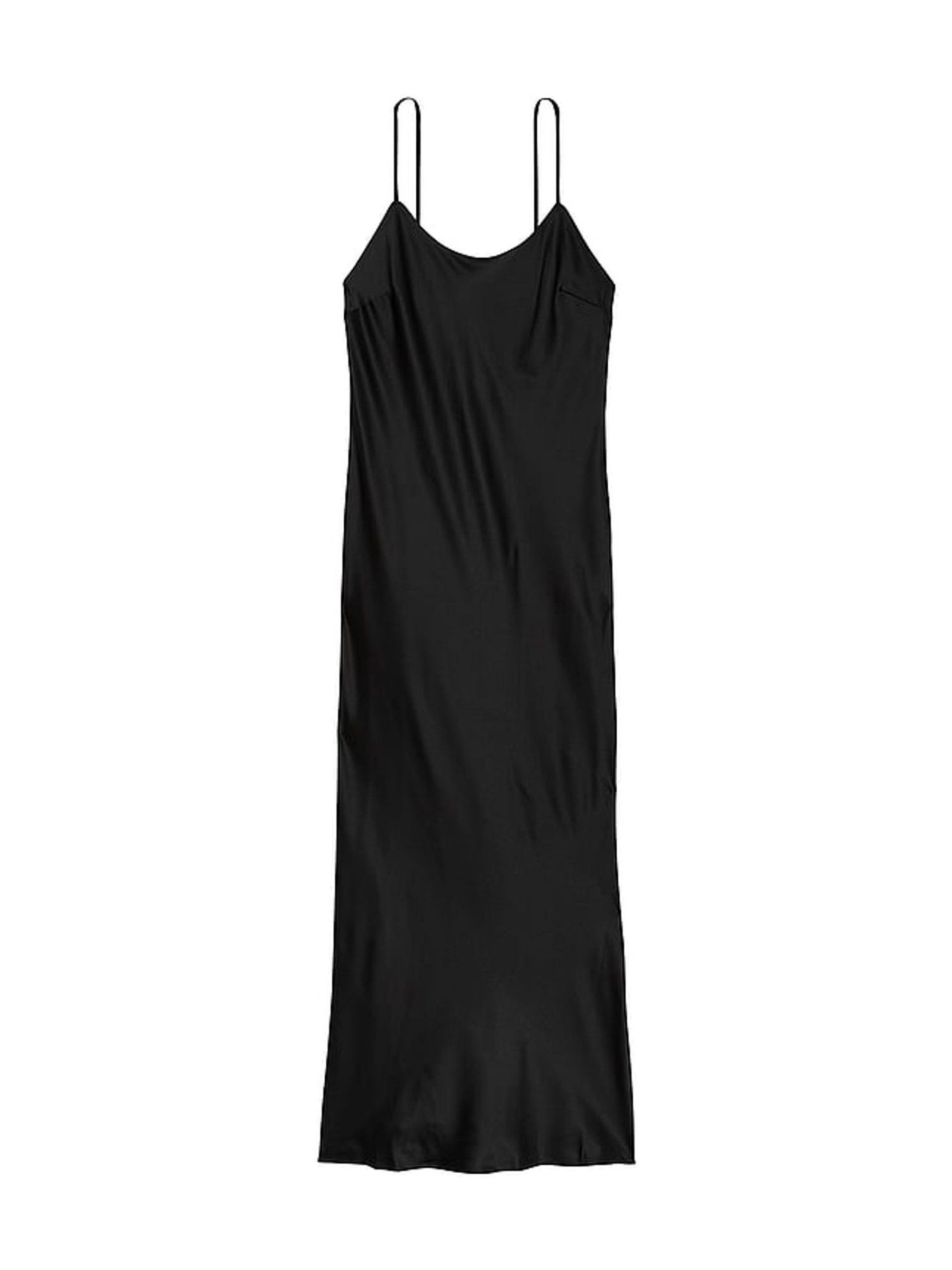 Black Satin Maxi Slip - Image 3 of 3