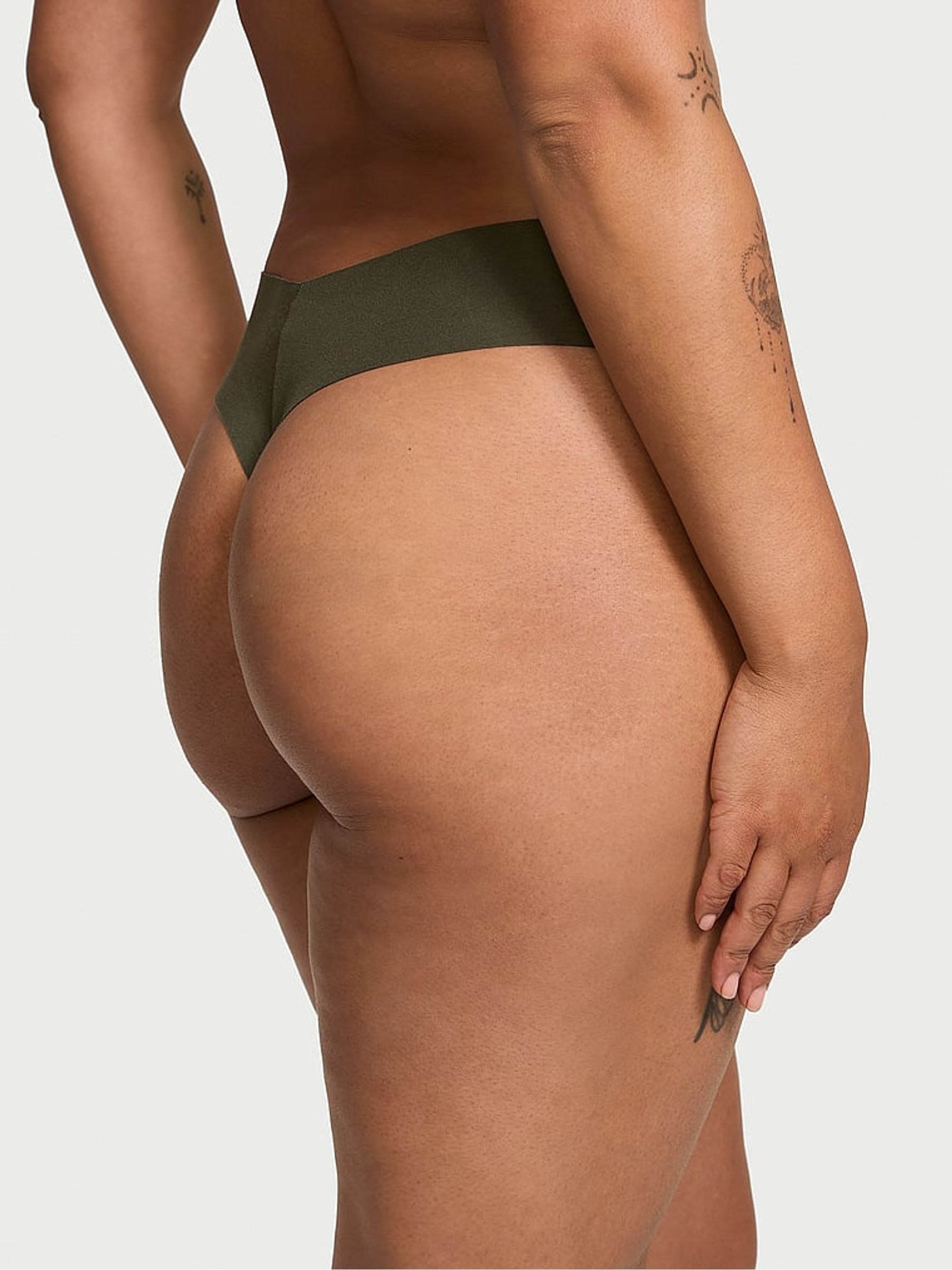 Black/Green/Pink Thong 5 Pack Knickers - Image 3 of 3