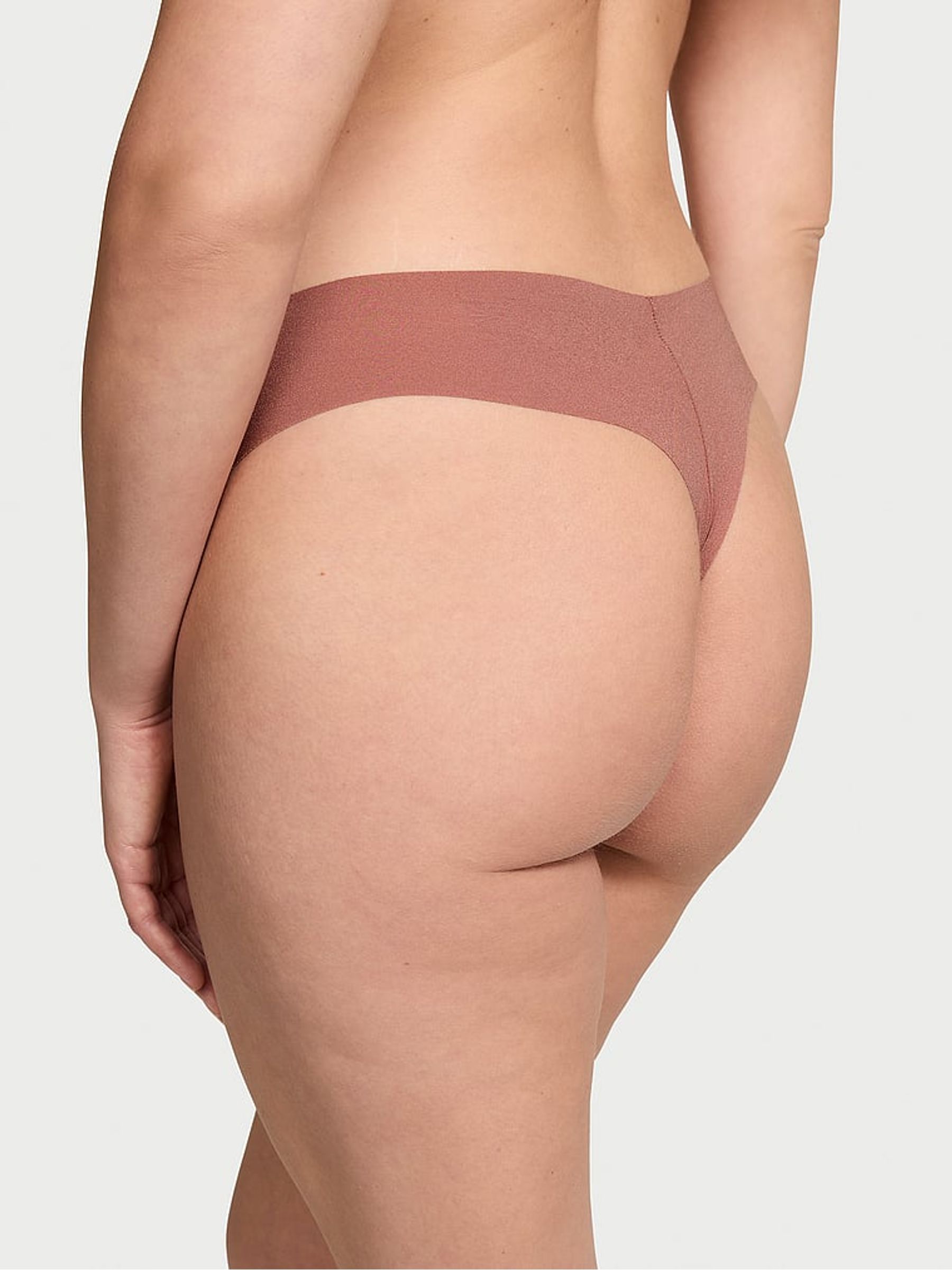 Vintage Rose Pink Script Thong Knickers - Image 2 of 3
