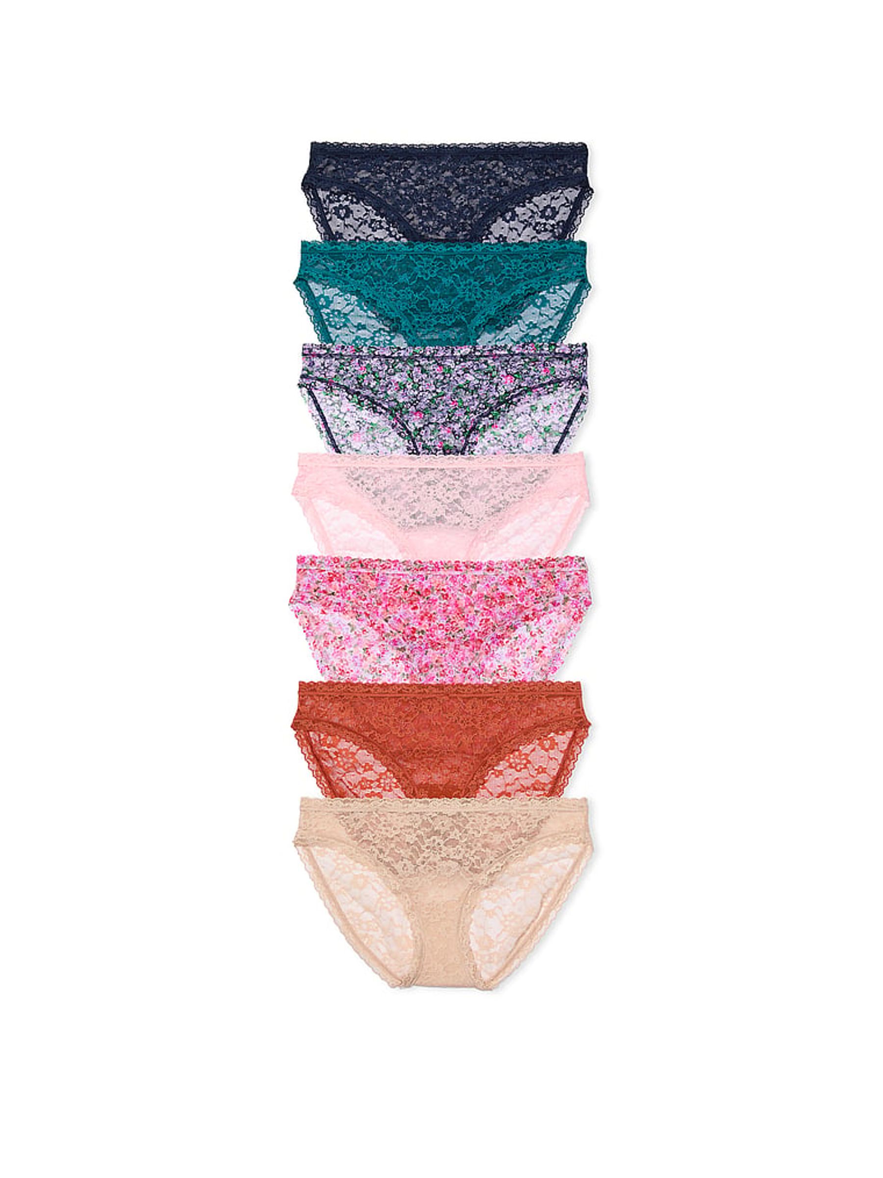 Blue/Purple/Pink/Brown/Nude 7 Pack Knickers - Image 1 of 3