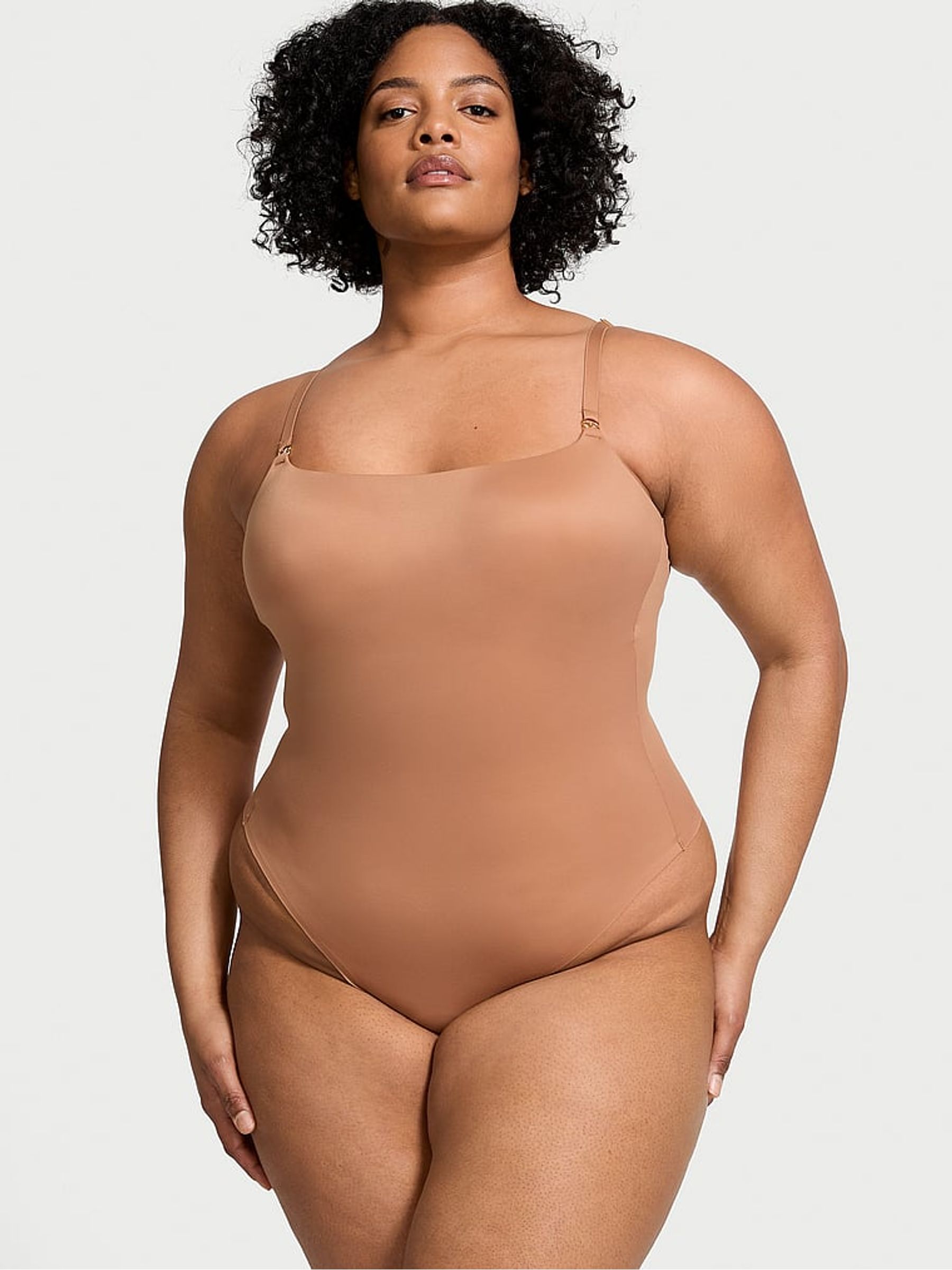 Toffee Nude FeatherSoft™ BODYWEAR Lightly Lined Bodysuit - Image 1 of 3
