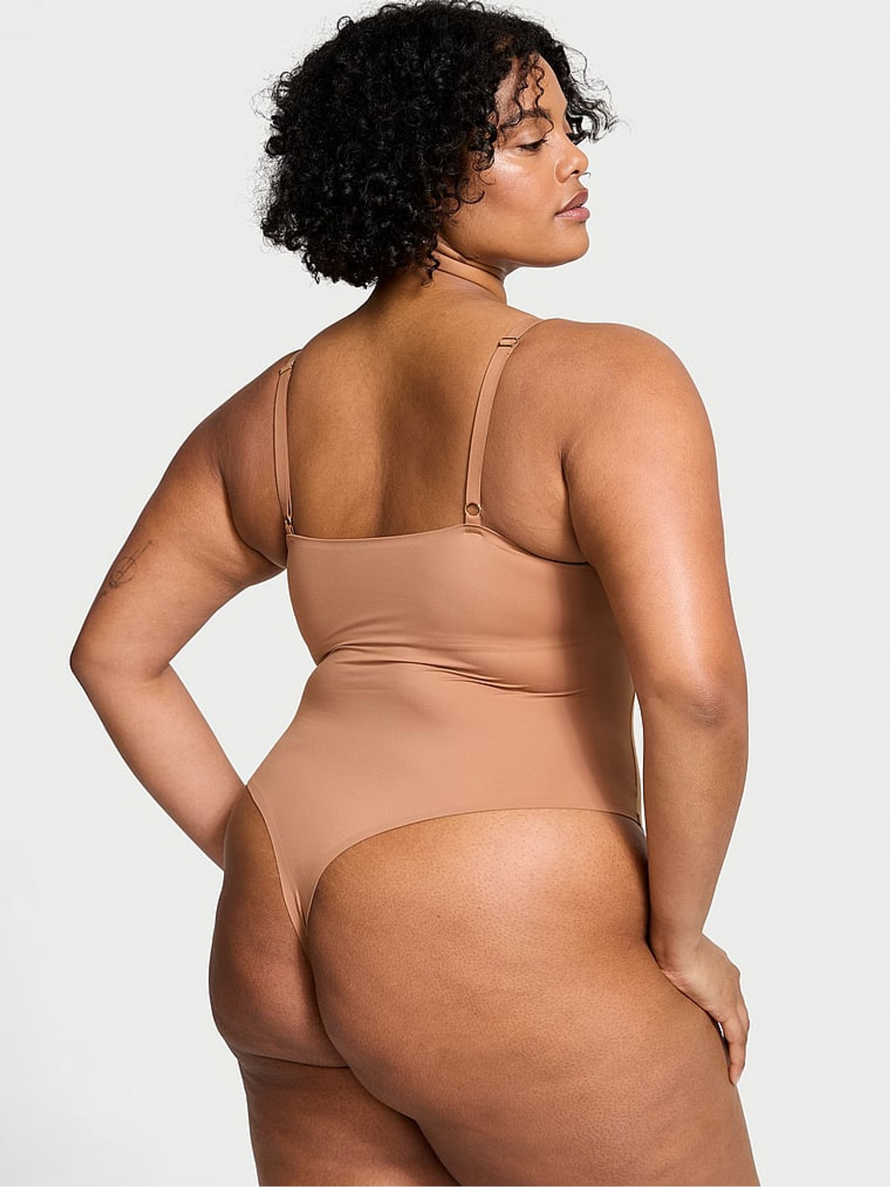 Toffee Nude FeatherSoft™ BODYWEAR Lightly Lined Bodysuit - Image 2 of 3