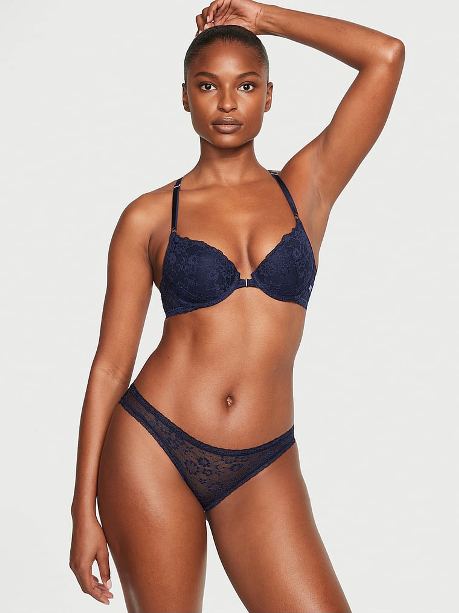Noir Navy Blue Bikini Knickers - Image 3 of 4