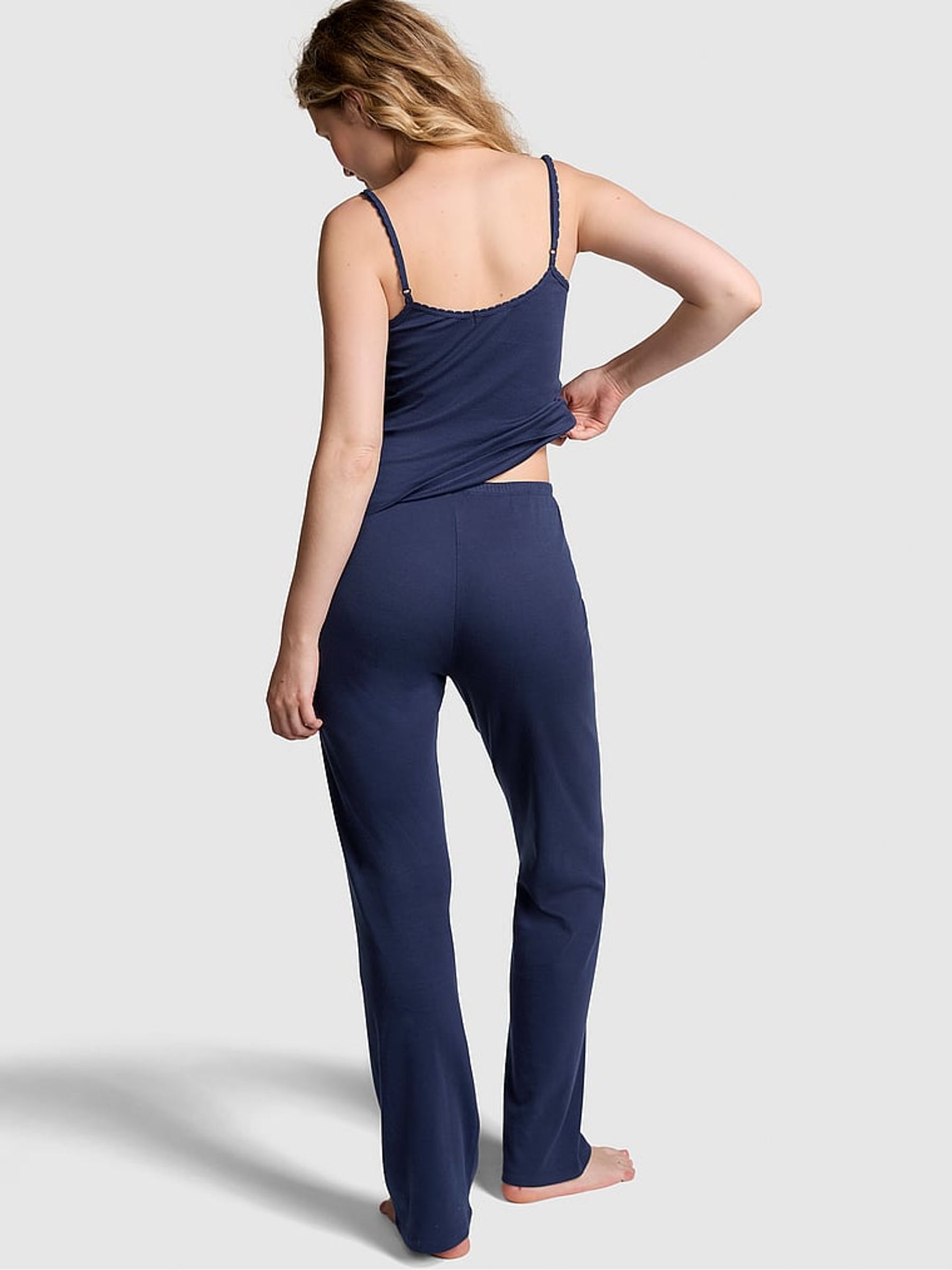 Blue Midnight Navy Cami Long Pyjama Set - Image 2 of 3
