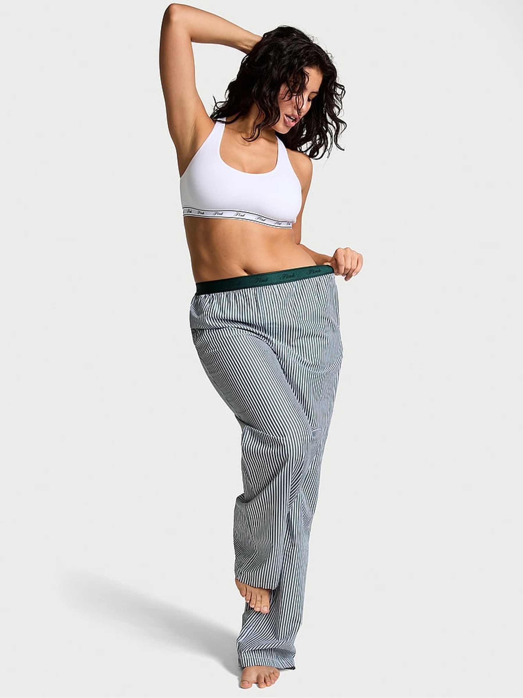 Green Forest Stripe Trouser Pyjama Bottoms - Image 1 of 3