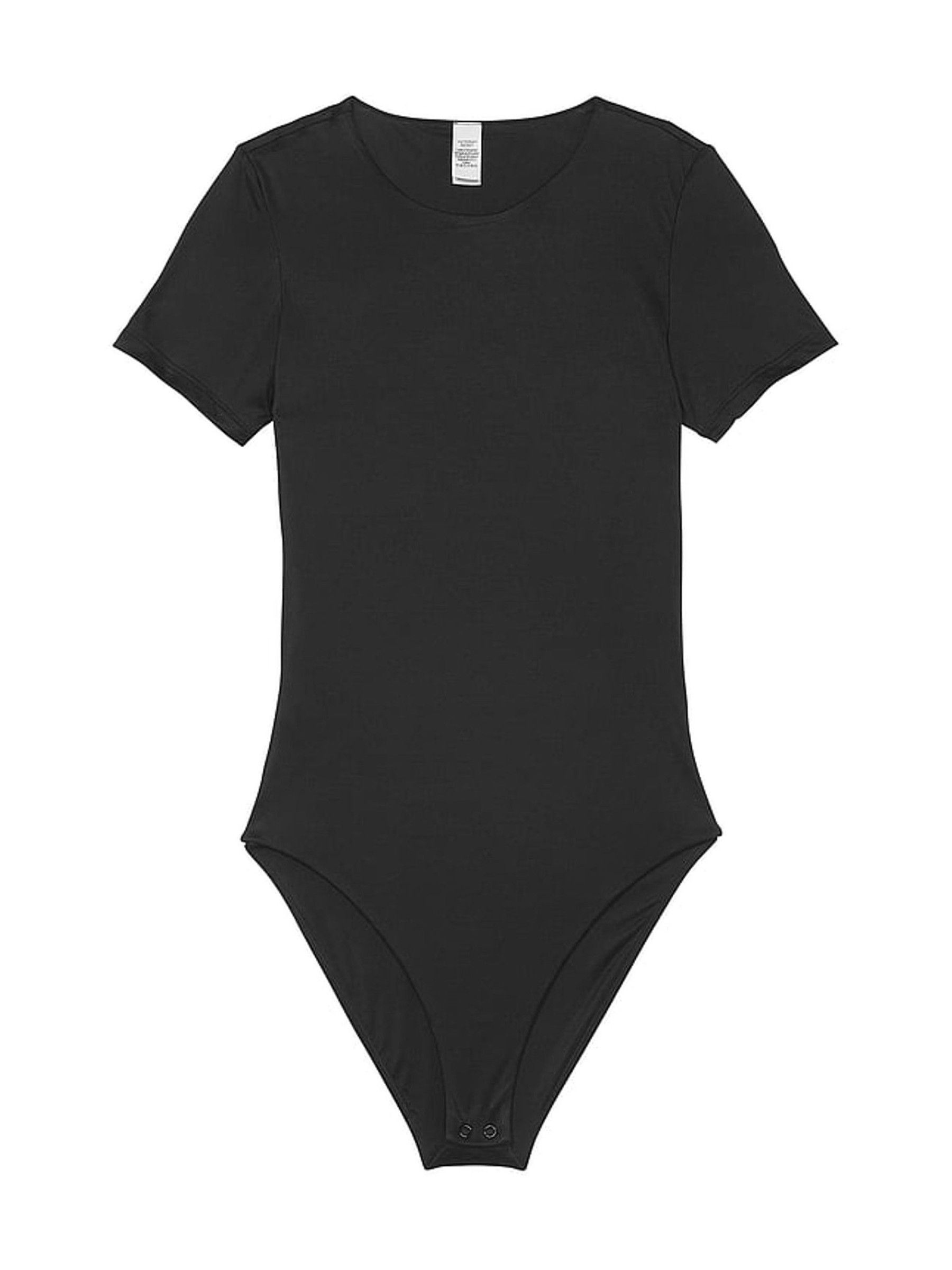 Black FeatherSoft™ BODYWEAR Short-Sleeve Bodysuit - Image 3 of 3