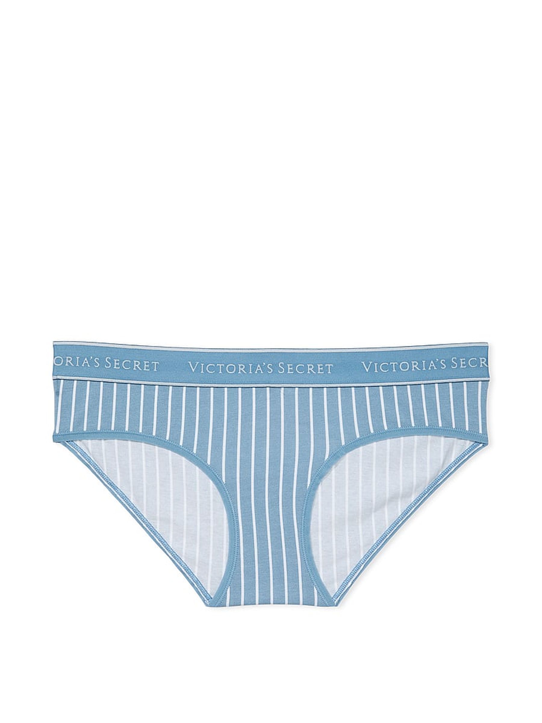 Faded Denim Blue Stripe Hipster Knickers - Image 3 of 3