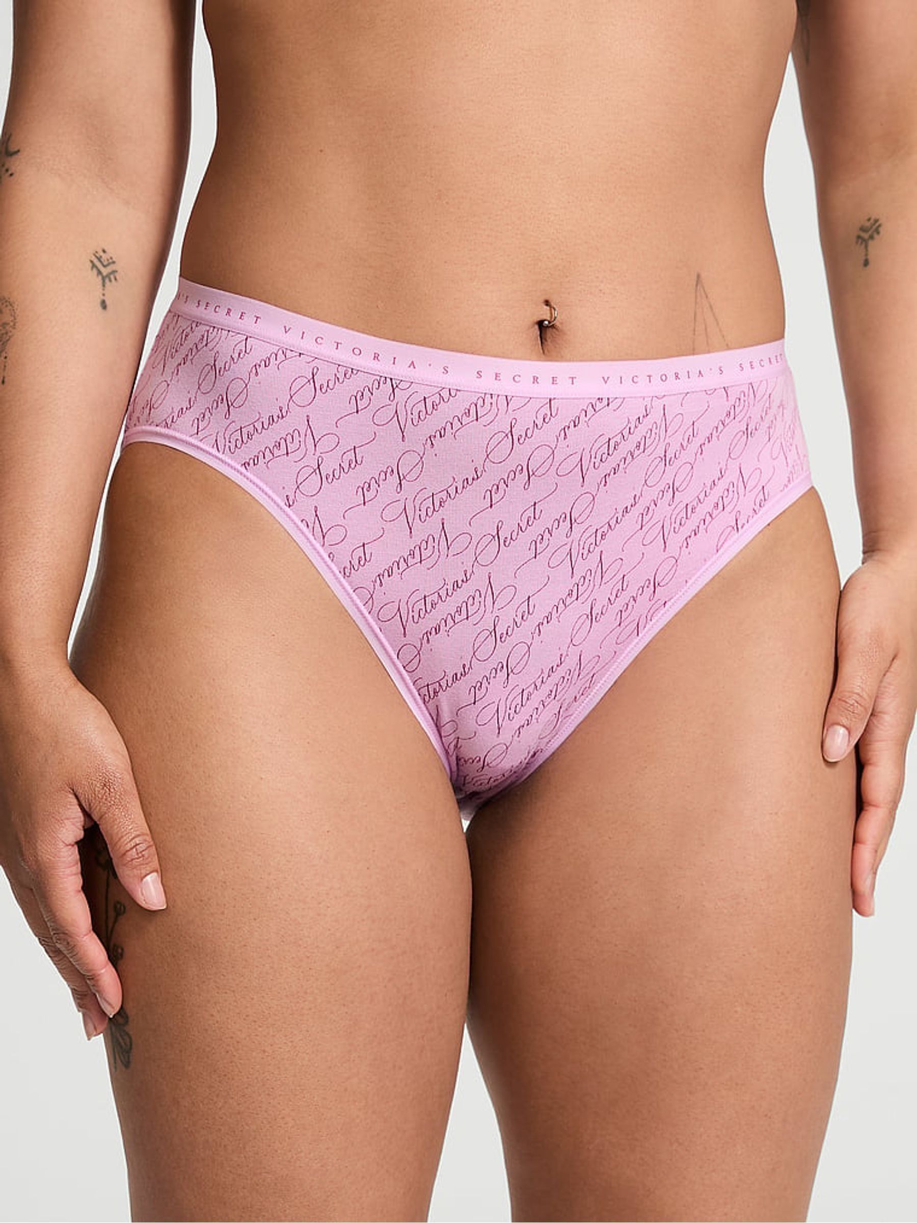 Blue/Green/Purple/Pink/Nude Brief 5 Pack Knickers - Image 2 of 3