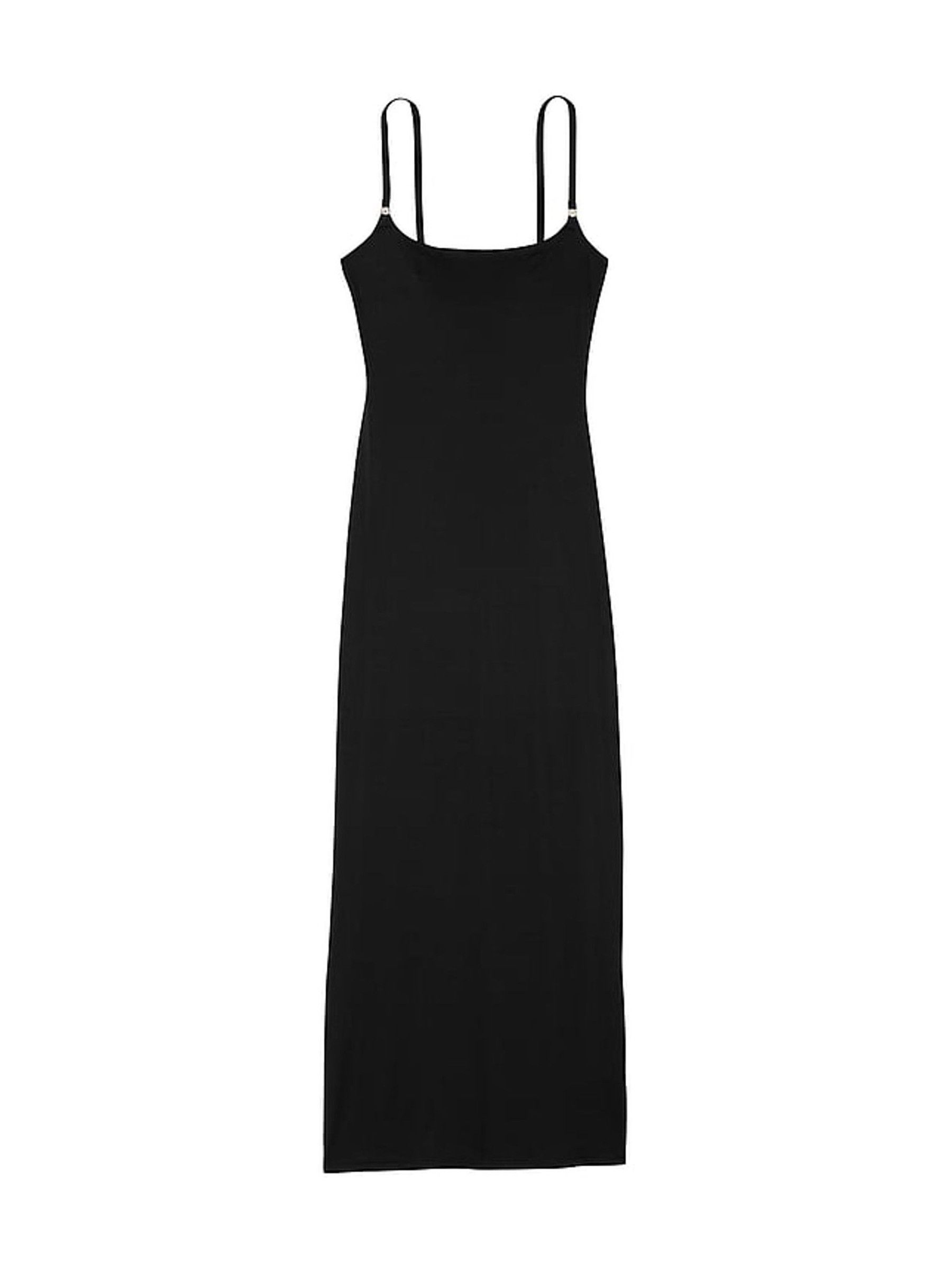 Black Maxi Feathersoft Essentials Slip Dress - Image 3 of 4