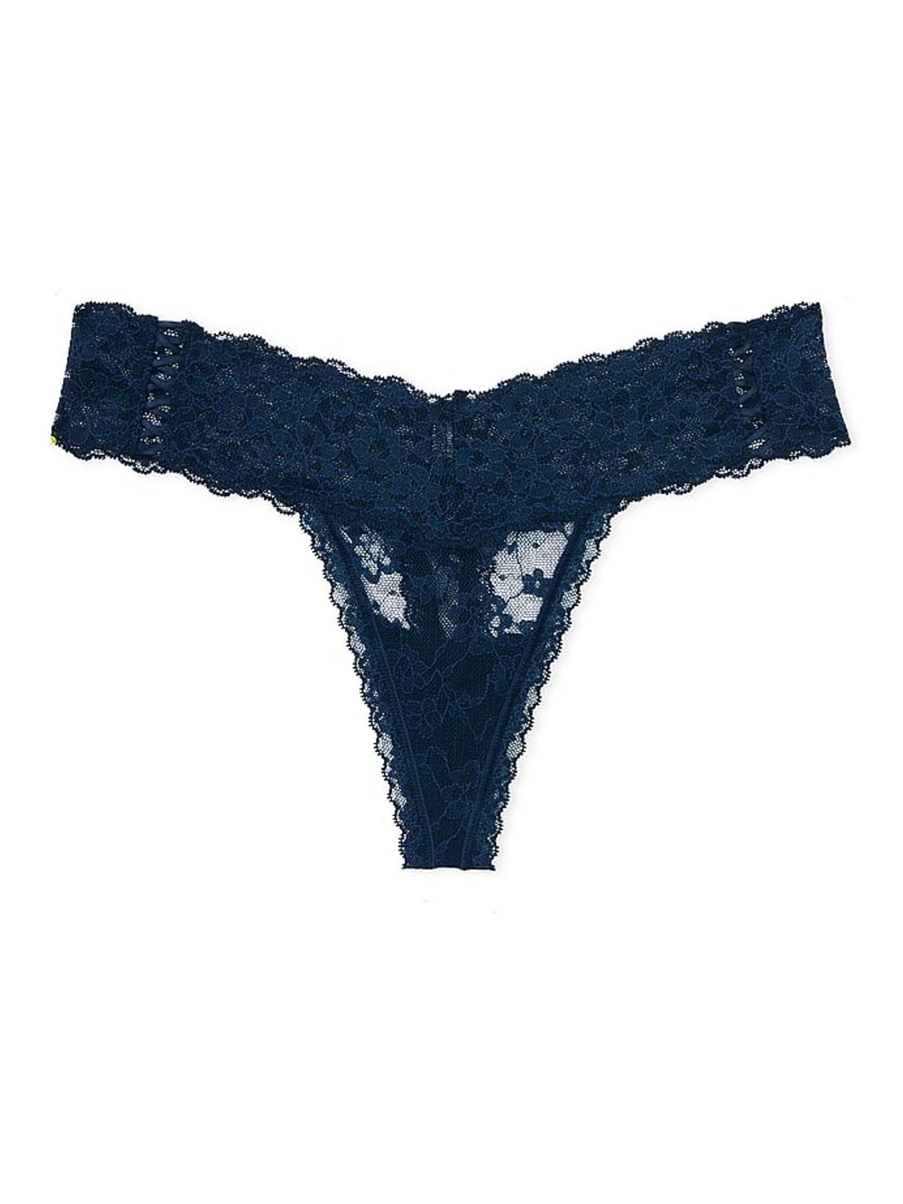 Noir Navy Blue Thong Knickers - Image 3 of 3