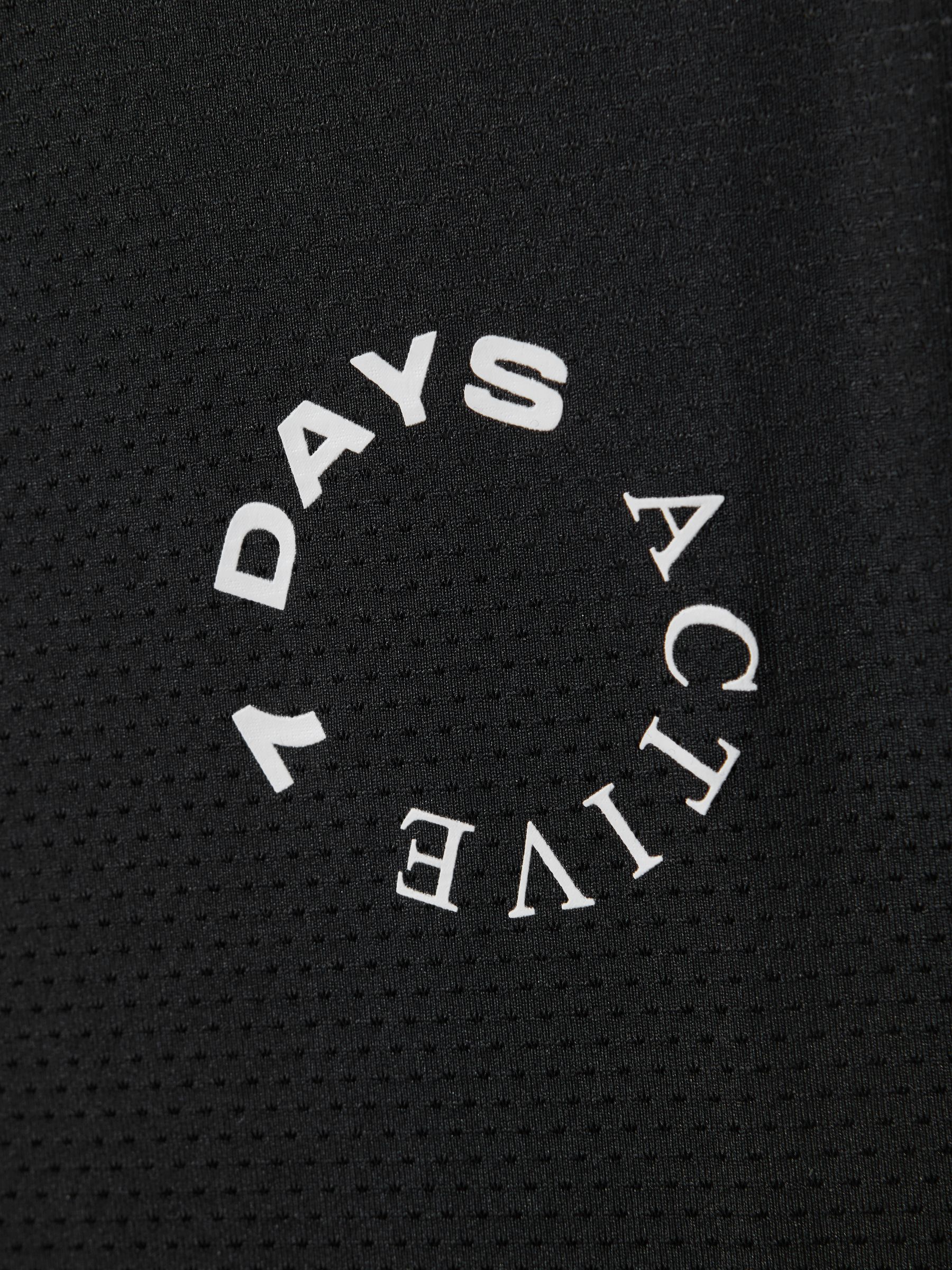 7 Days Active Crew Neck Vest in Black - Image 6 of 6
