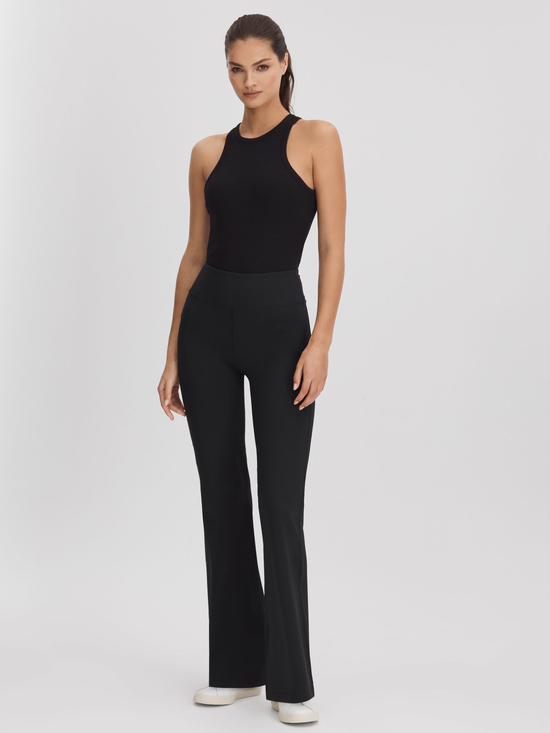 7 Days Active High Rise Bootcut Leggings in Black - Image 3 of 5