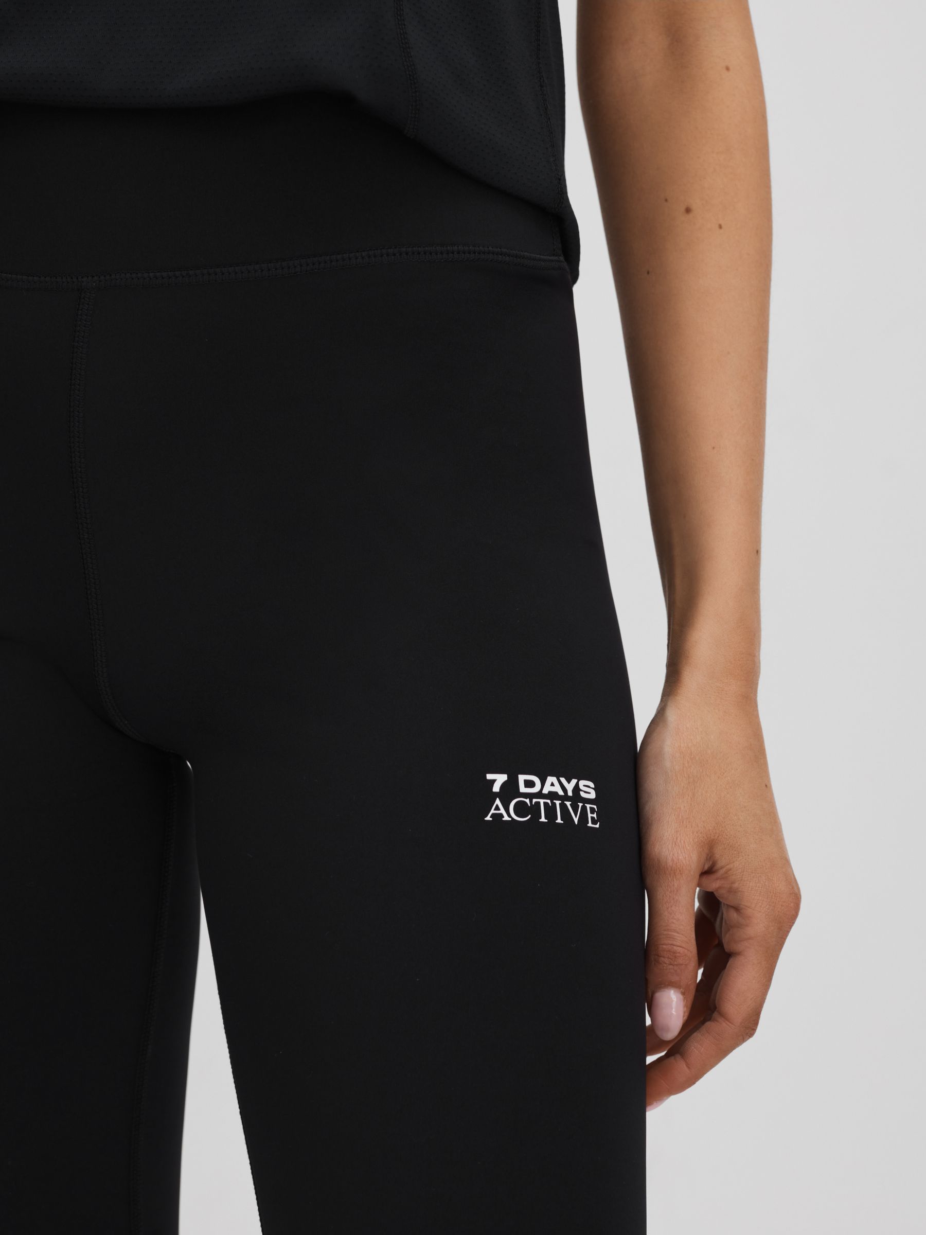7 Days Active High Rise Leggings in Black - Image 4 of 6