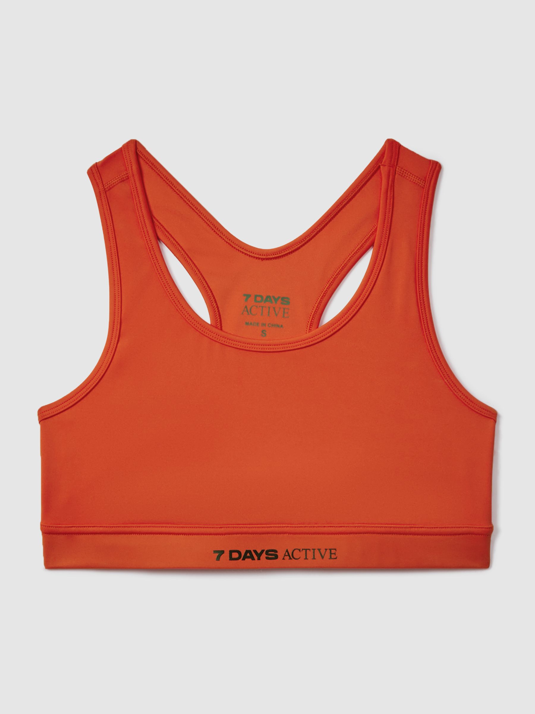 7 Days Active Racerback Sports Bra in Tomato Red - Image 2 of 5