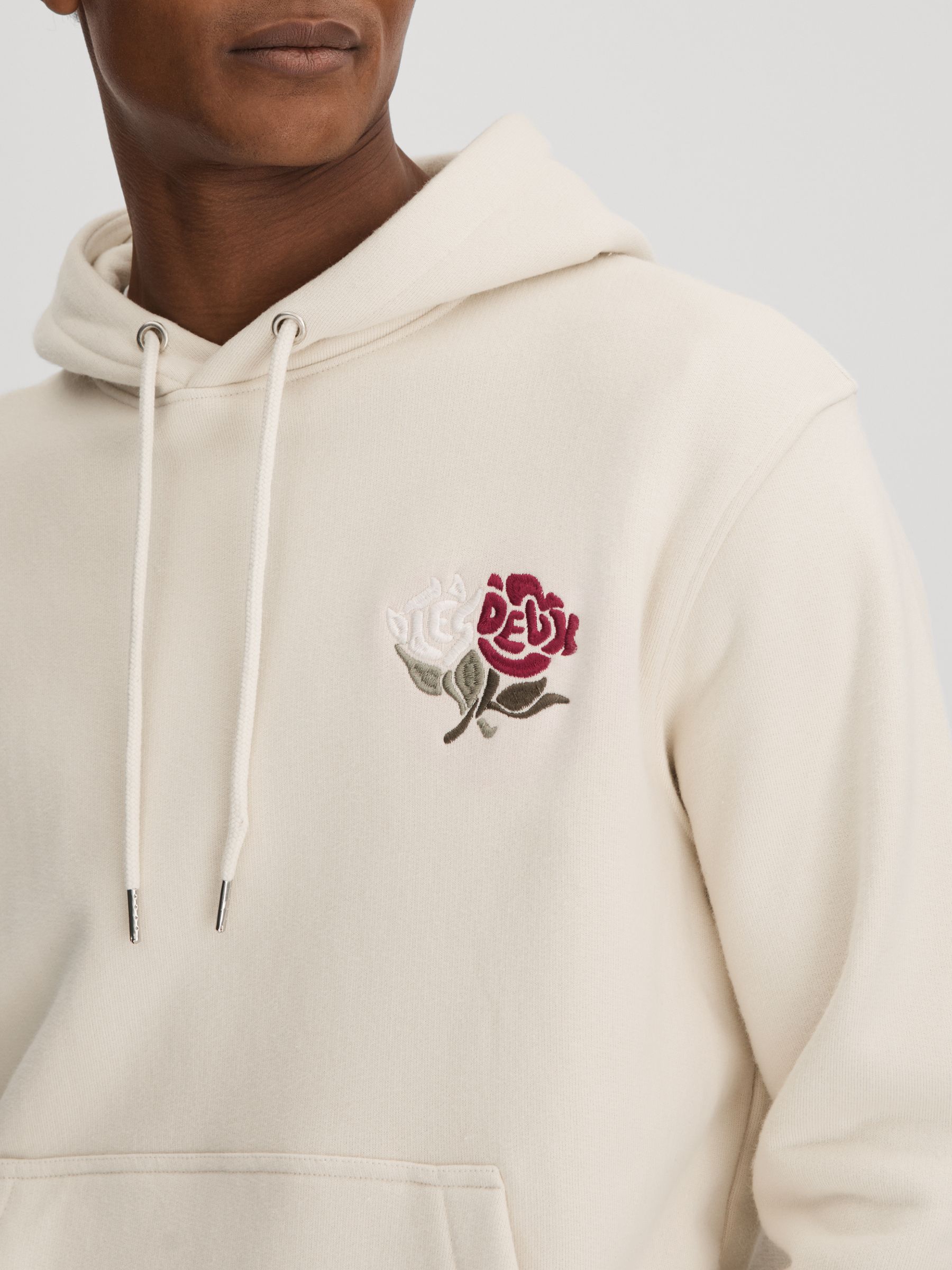 Les Deux Cotton Hoodie in Ivory - Image 4 of 6