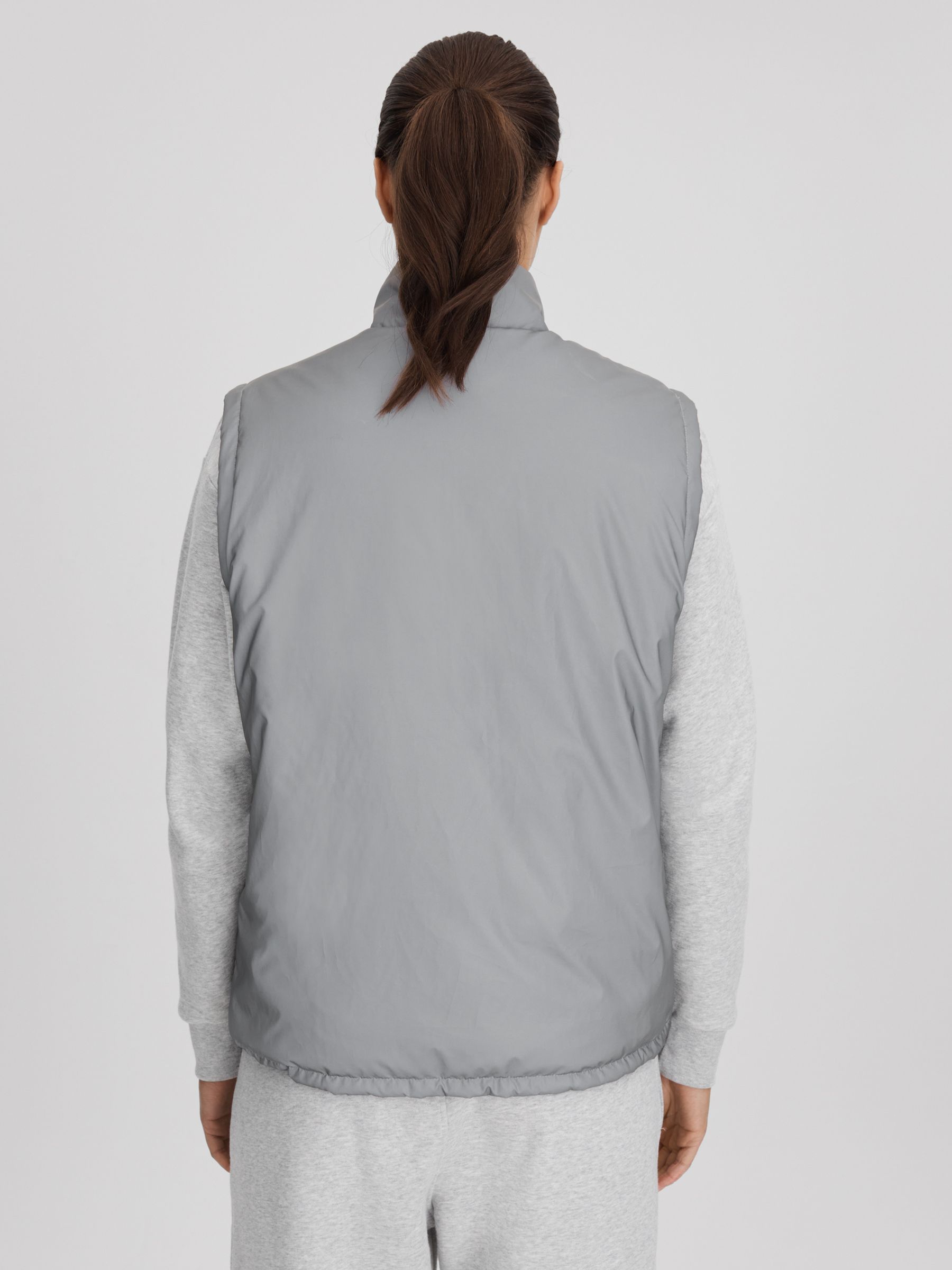 7 Days Active Reflective Padded Vest in Reflective - Image 4 of 5