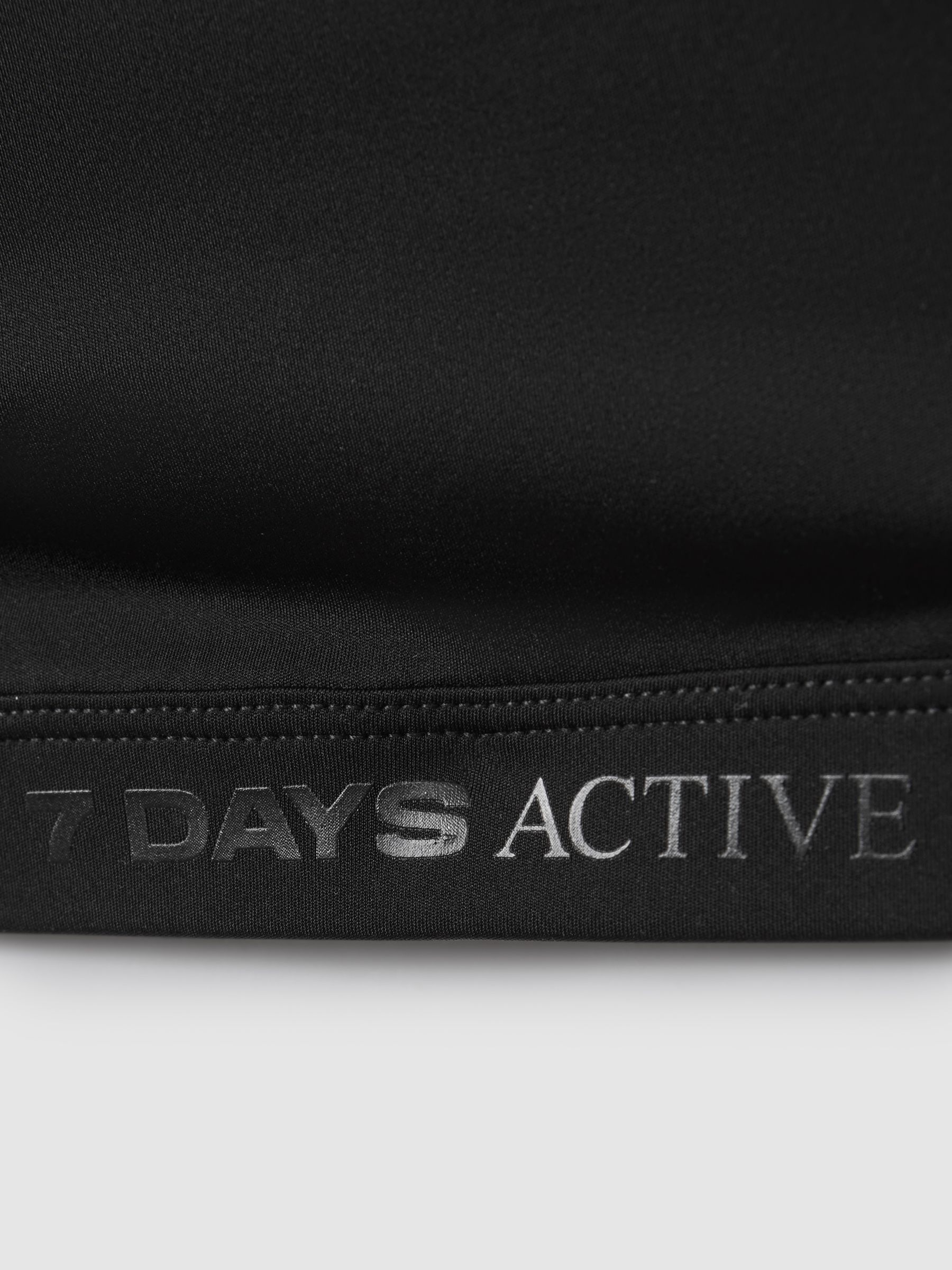 7 Days Active Halter Neck Cropped Top in Black - Image 5 of 5