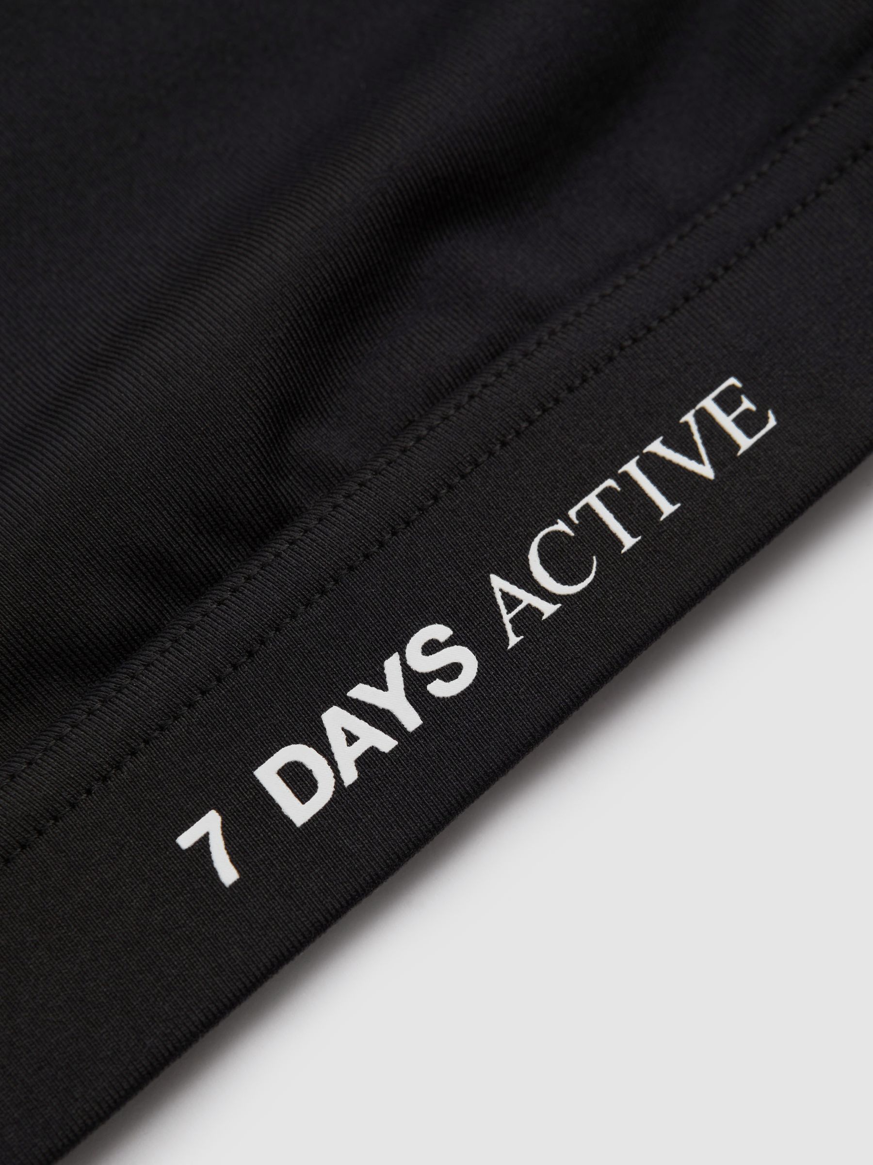 7 Days Active Racerback Sports Bra in Black - Image 2 of 5