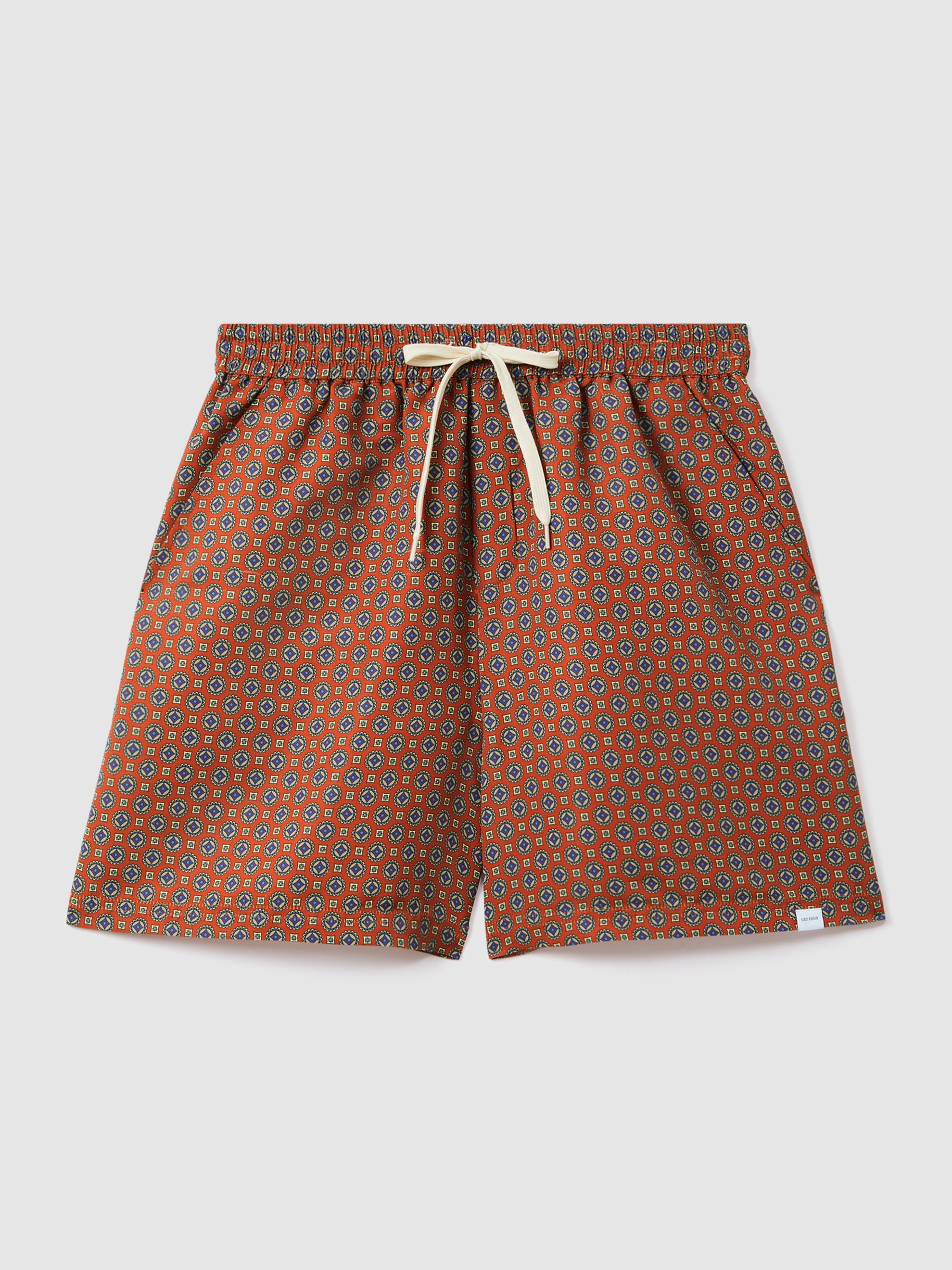 Les Deux Drawstring Swim Shorts in Terracotta - Image 2 of 6