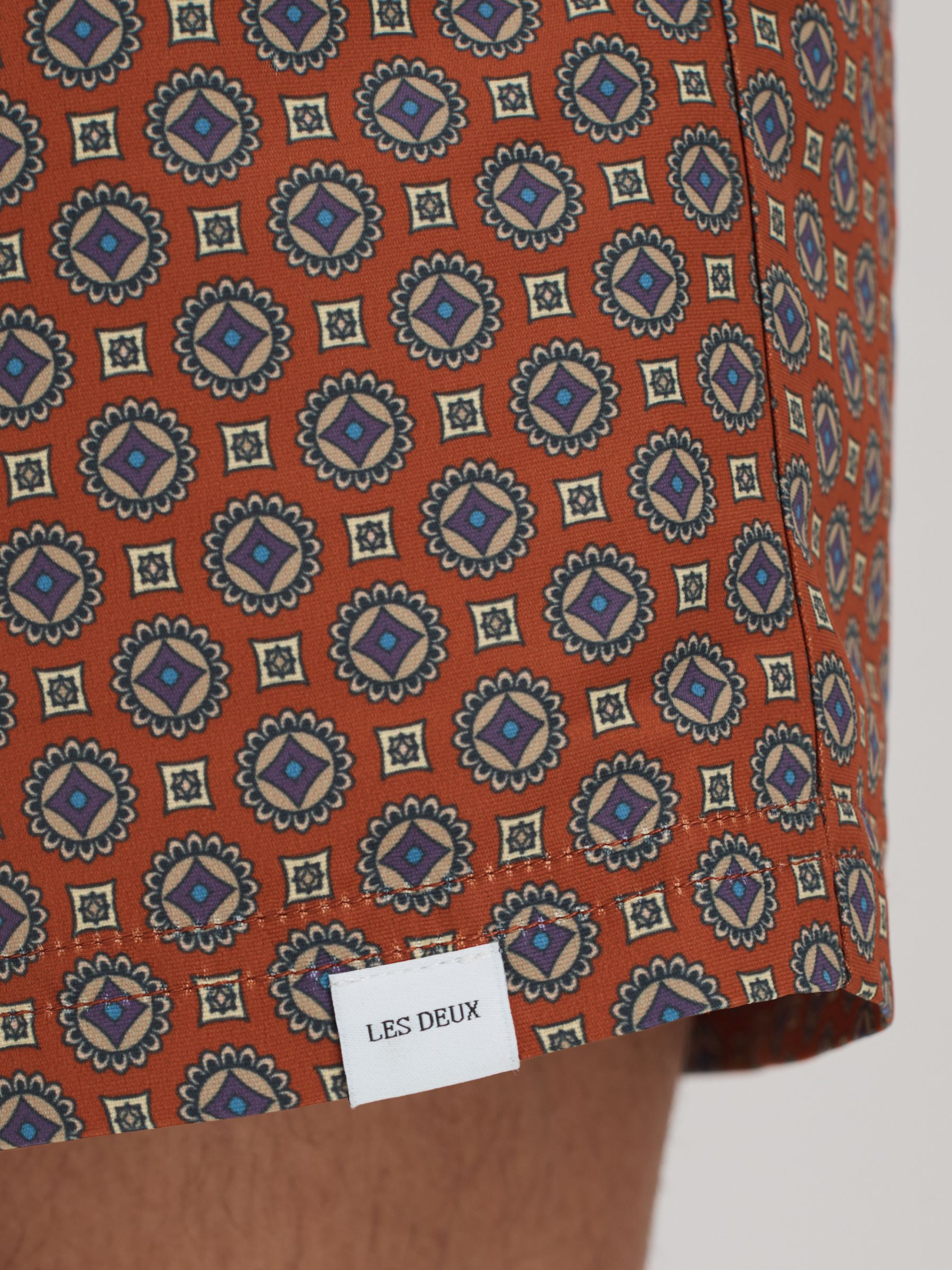 Les Deux Drawstring Swim Shorts in Terracotta - Image 4 of 6