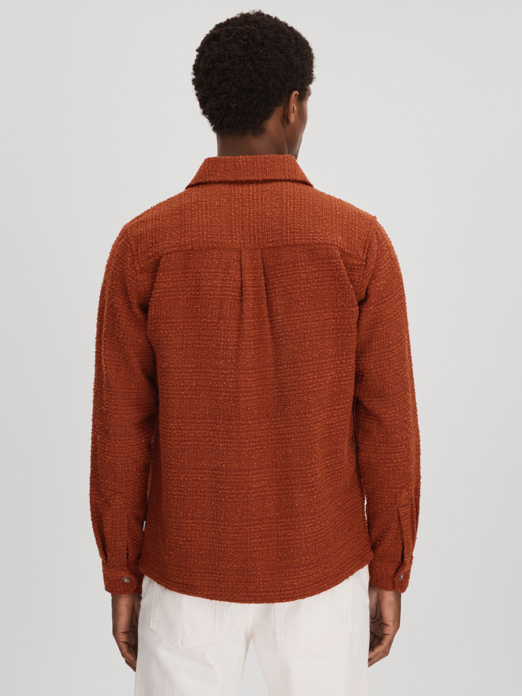 Les Deux Boucle Button-Through Shirt in Dark Orange - Image 5 of 6