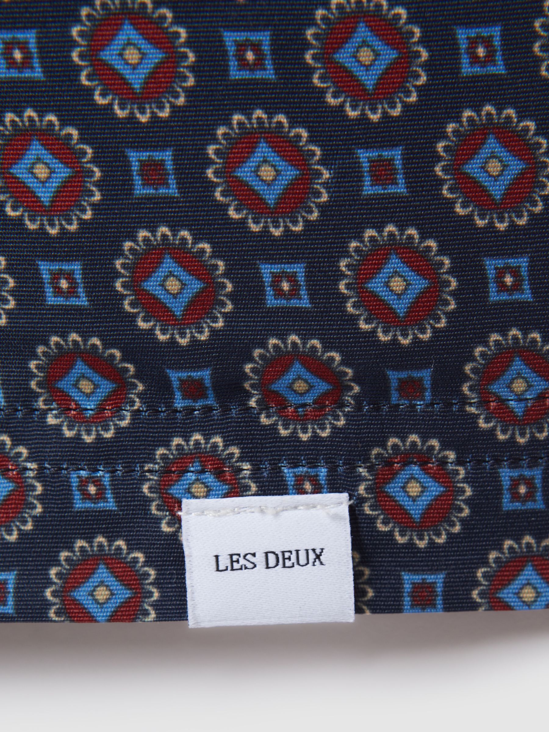 Les Deux Drawstring Swim Shorts in Dark Navy - Image 6 of 6