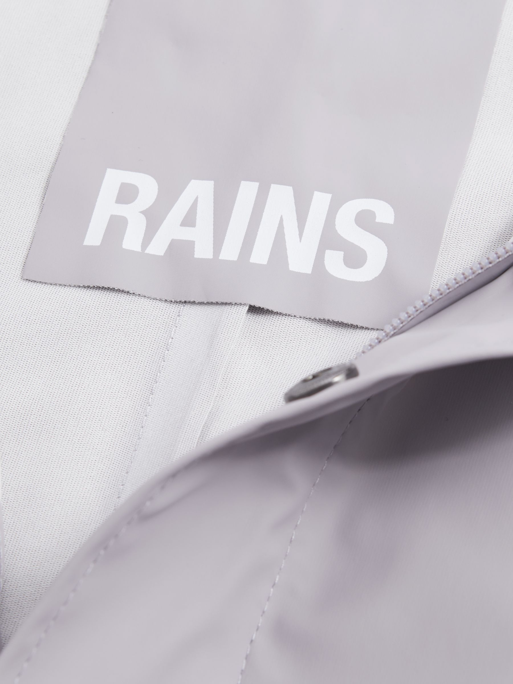 Rains Unisex Fishtail Parka in Flint Grey - Image 7 of 7