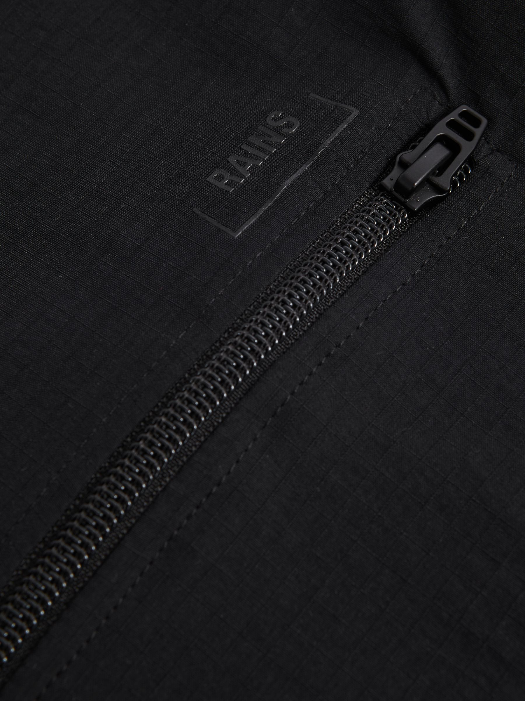 Rains Utility Overshirt in Black - Image 6 of 6