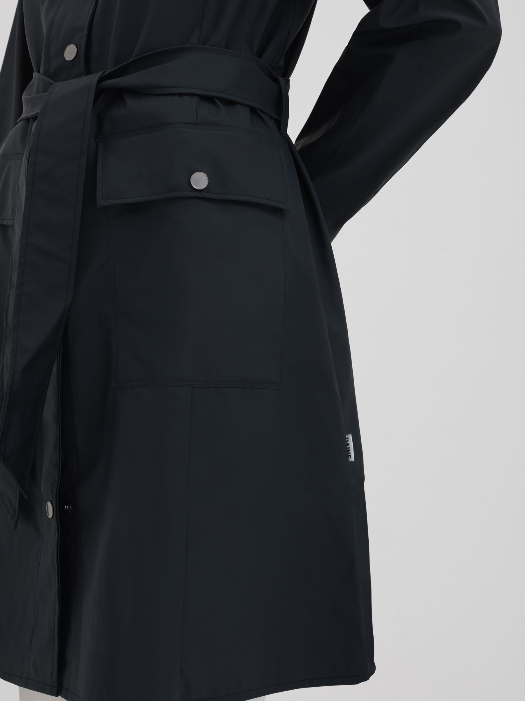 Reiss Rains Navy Belted Raincoat in Navy - REISS
