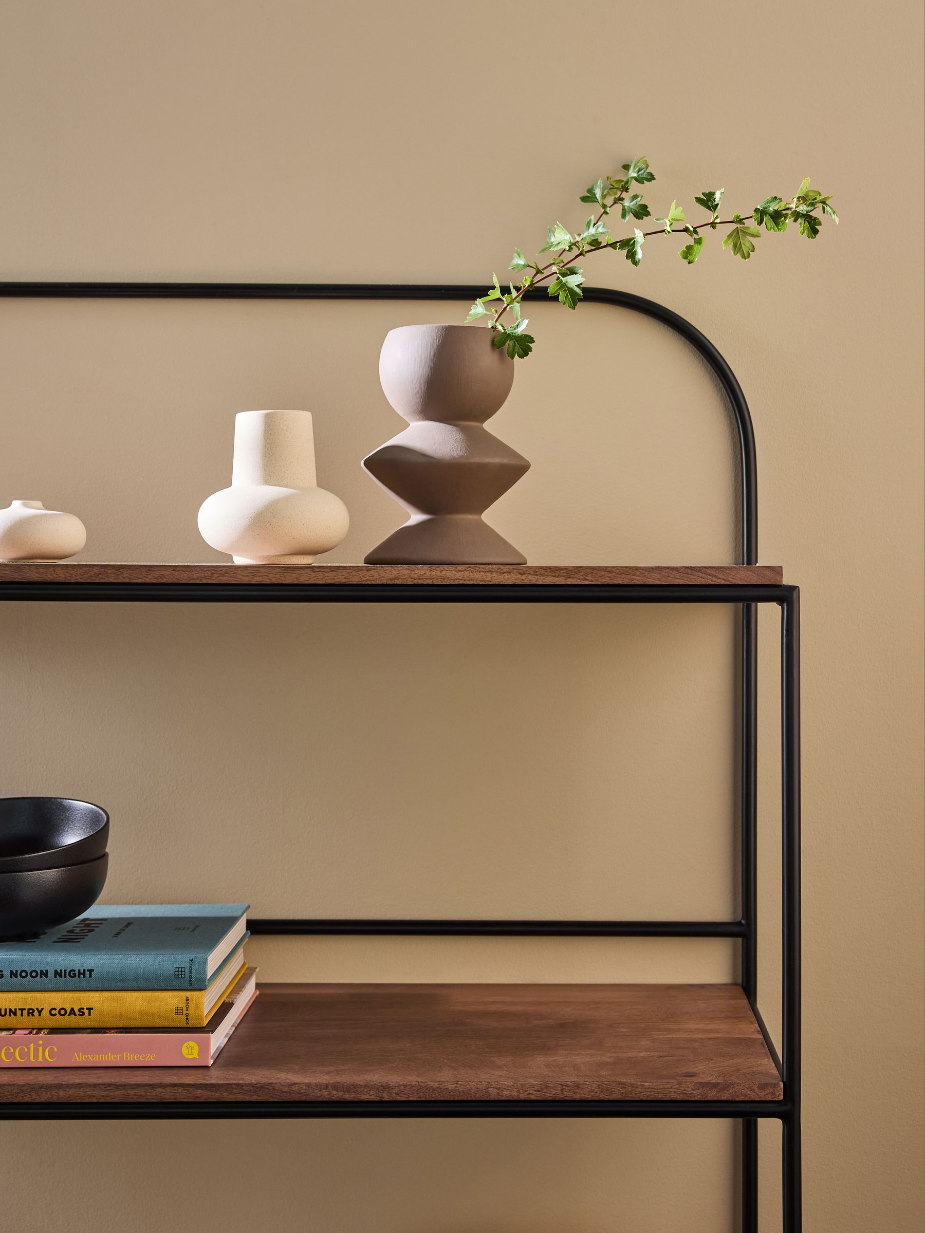 Lomond Shelving Unit in Mango Wood Metal - Image 3 of 6