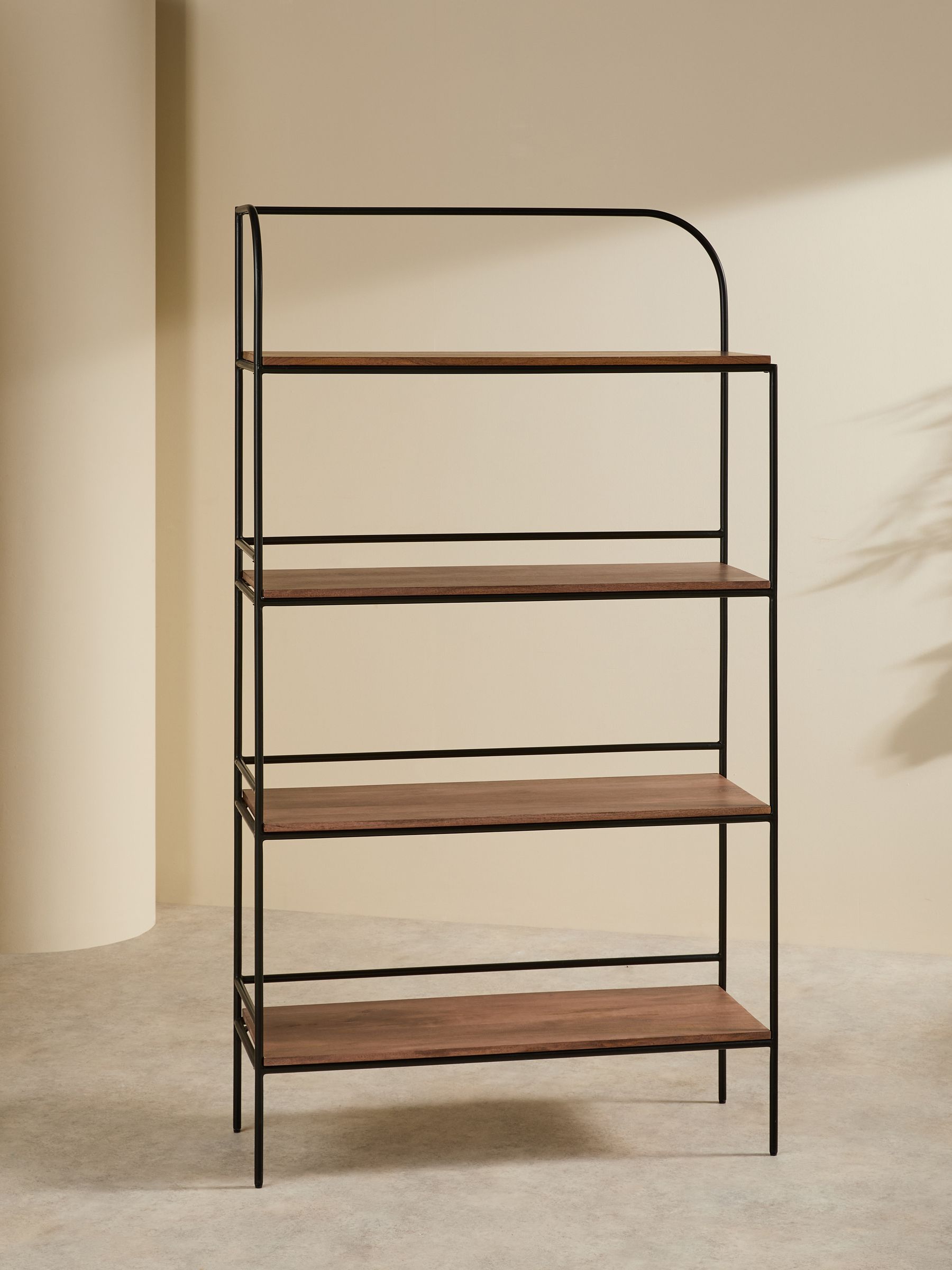 Lomond Shelving Unit in Mango Wood Metal - Image 4 of 6