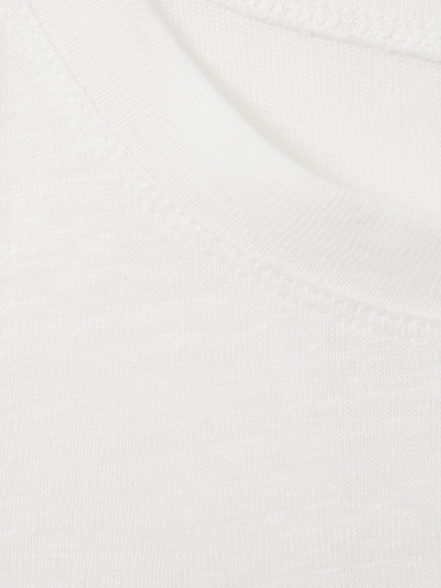 Linen Waterfall Vest in White - Image 5 of 5