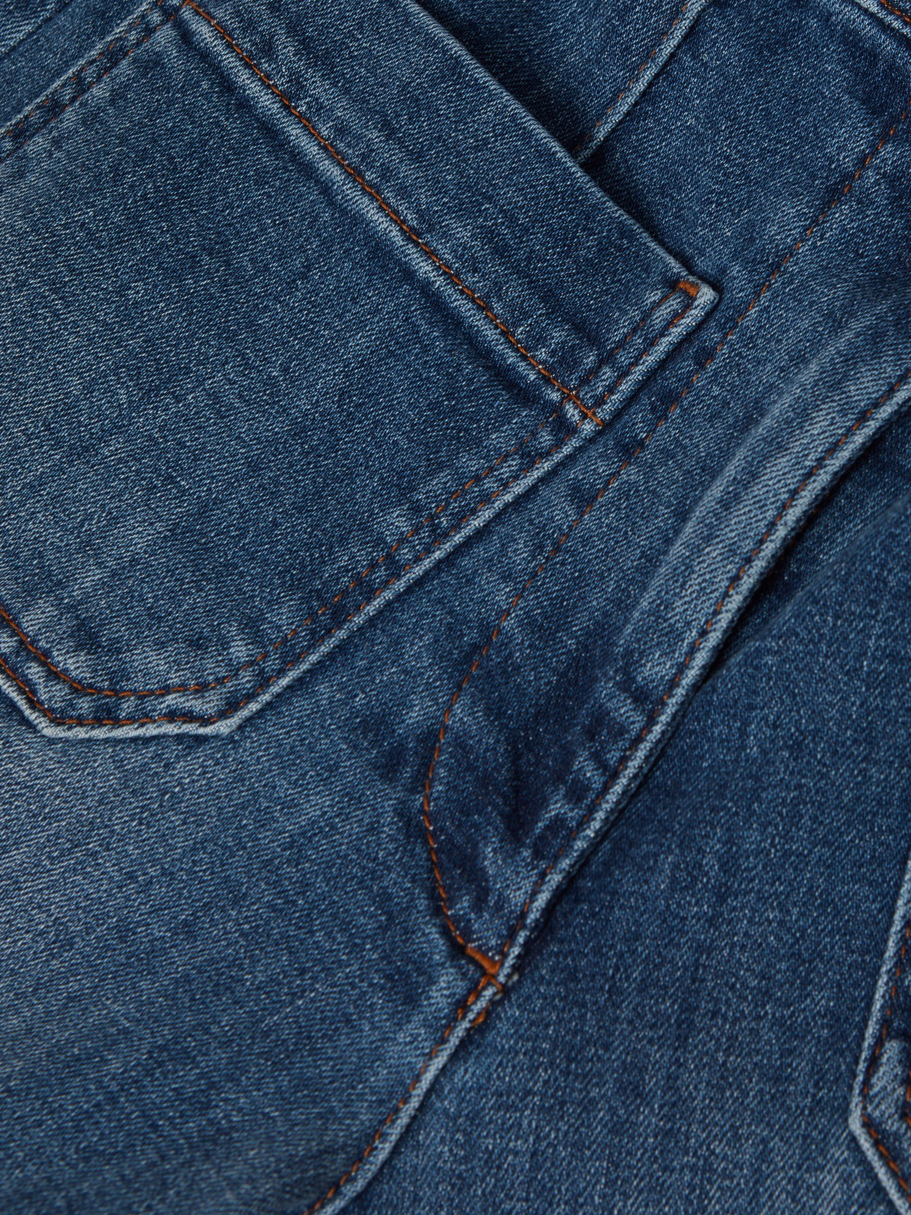 Front Pocket Wide Leg Jeans in Mid Blue - Image 6 of 6