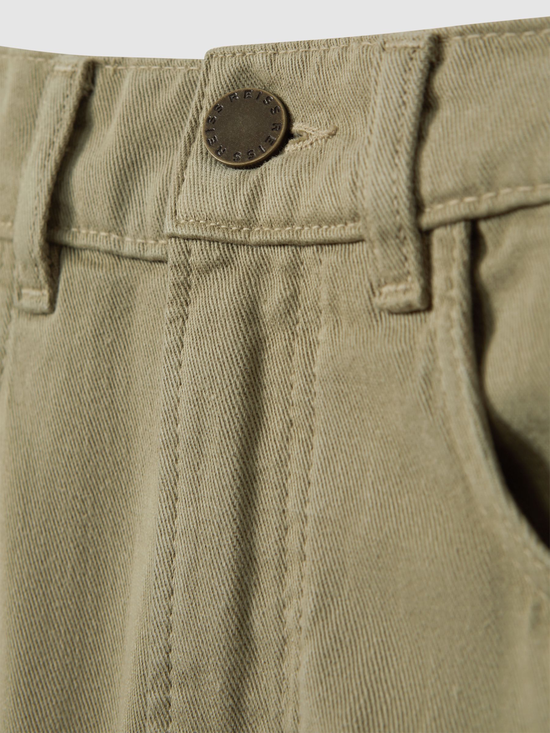 Garment Dyed Shorts in Khaki - Image 5 of 5