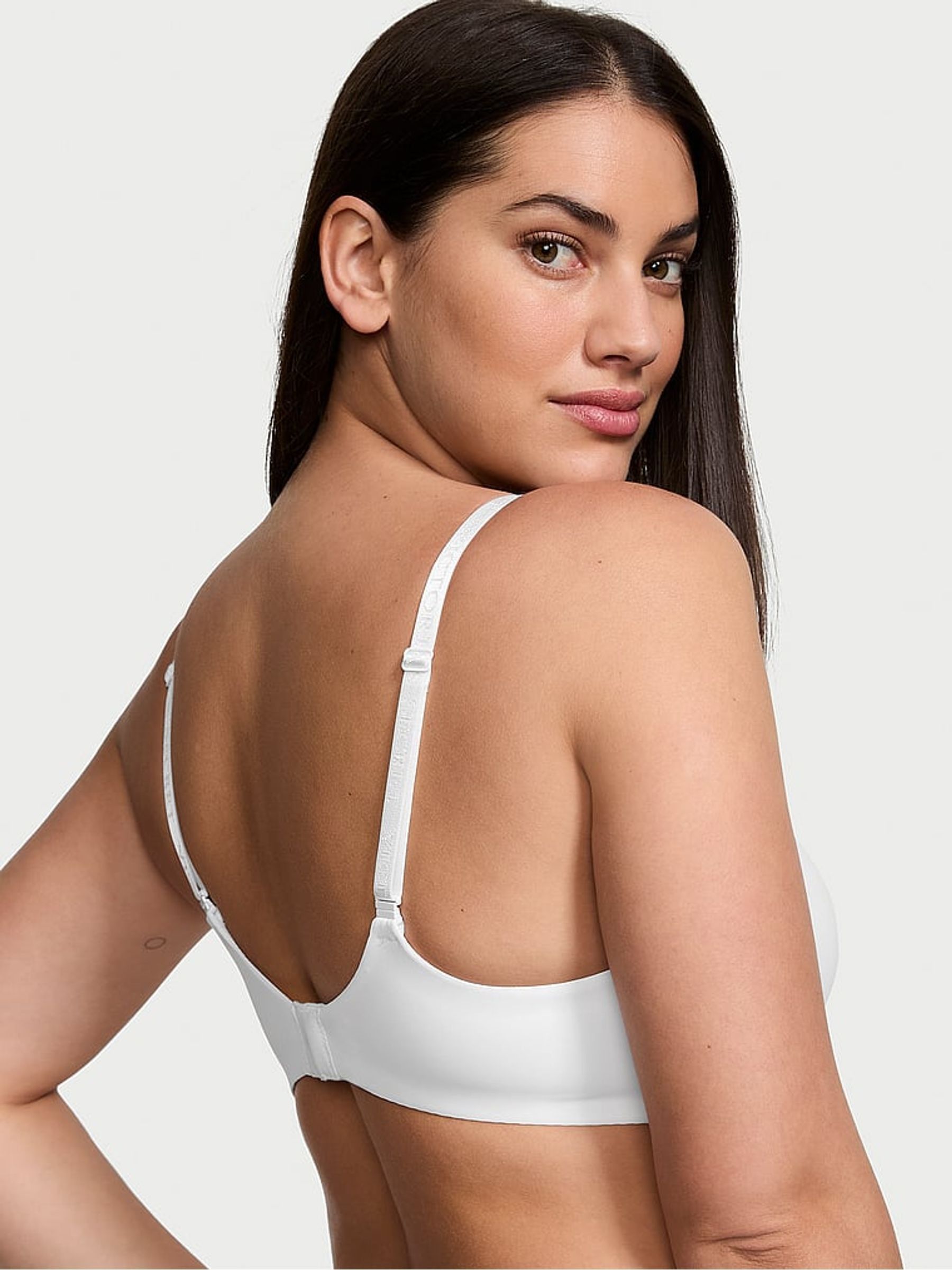 White Logo Non Wired Lightly Lined Bra - Image 2 of 3