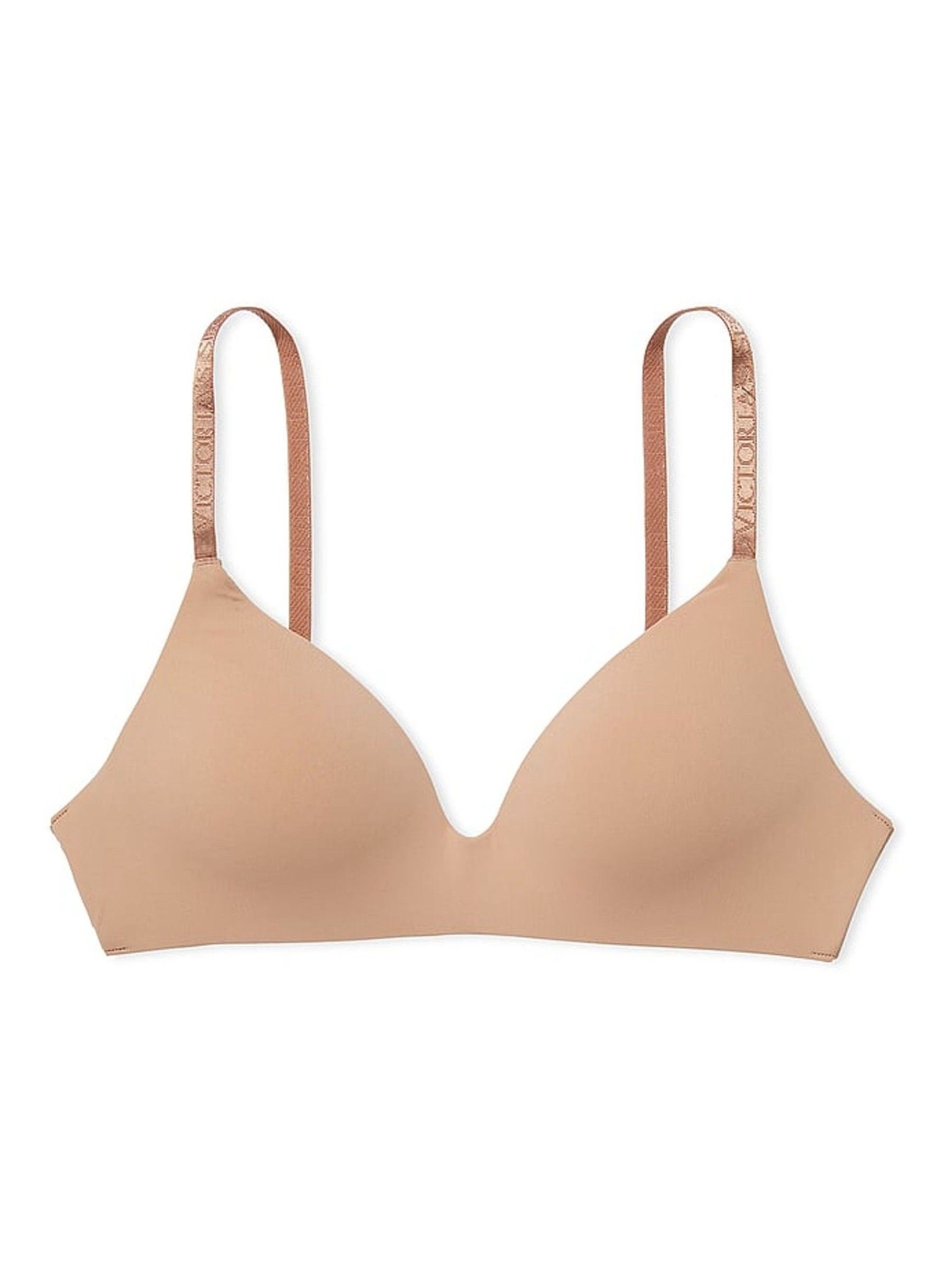 Praline Nude Logo Strap Non Wired Lightly Lined Bra - Image 3 of 3