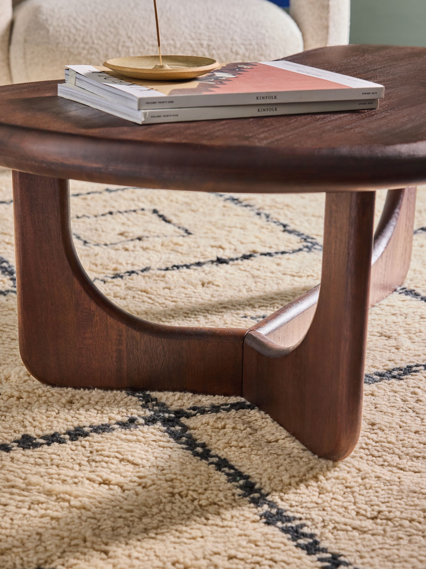 Arlo Coffee Table in Dark Mango Wood - Image 4 of 8