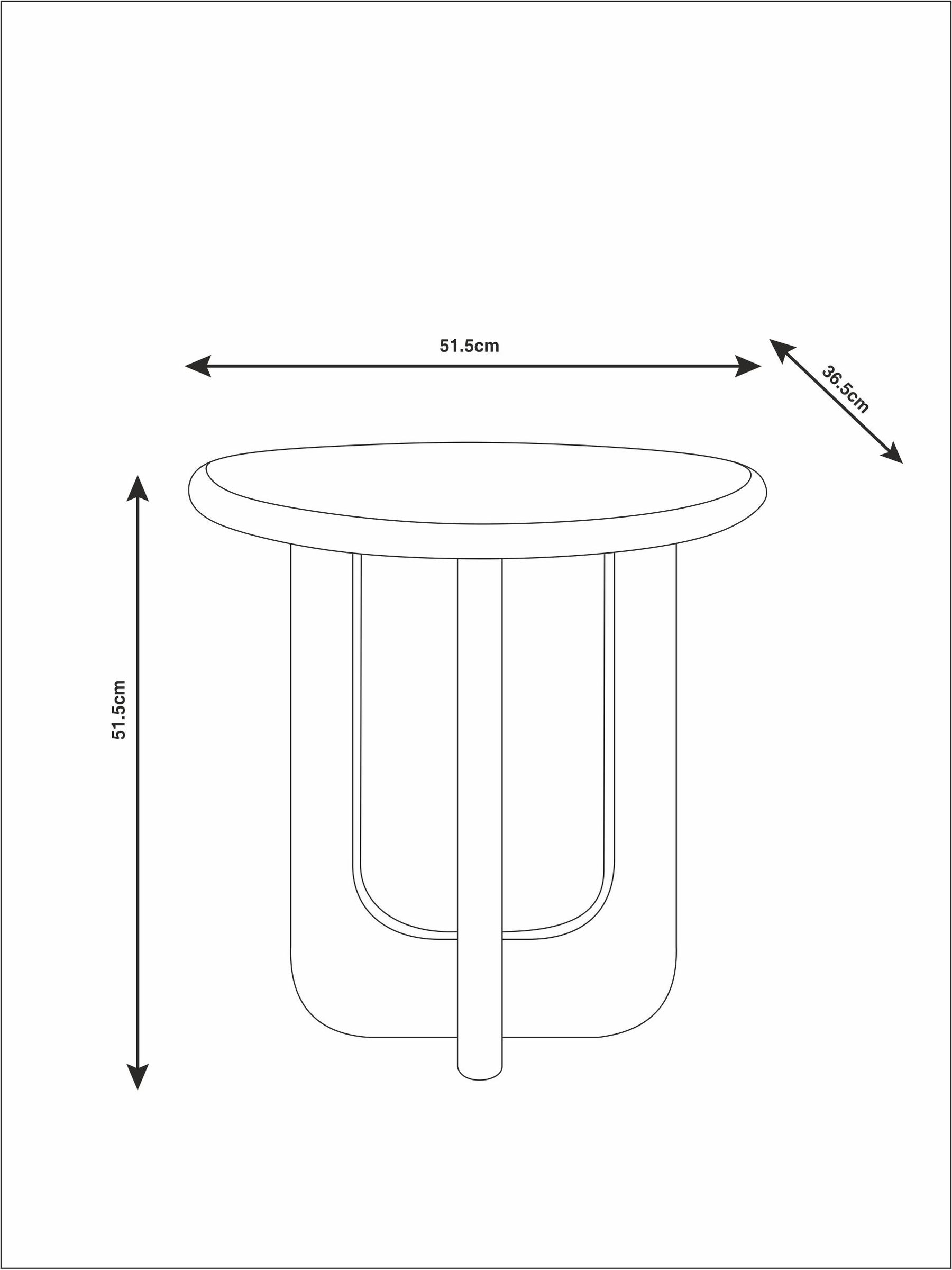Arlo Side Table in Dark Mango Wood - Image 4 of 6