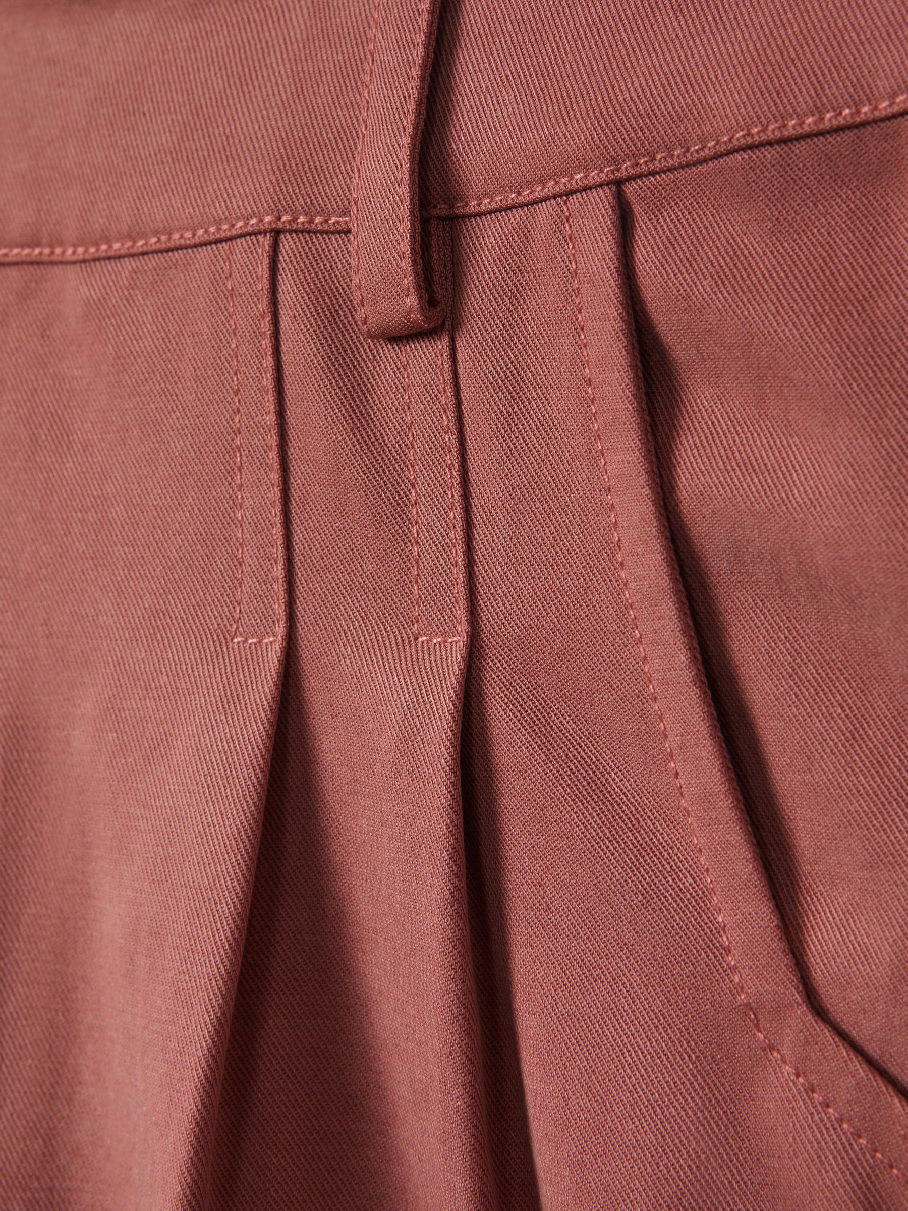 Paige Tailored Wide Leg Trousers in Dusk Pink - Image 6 of 6