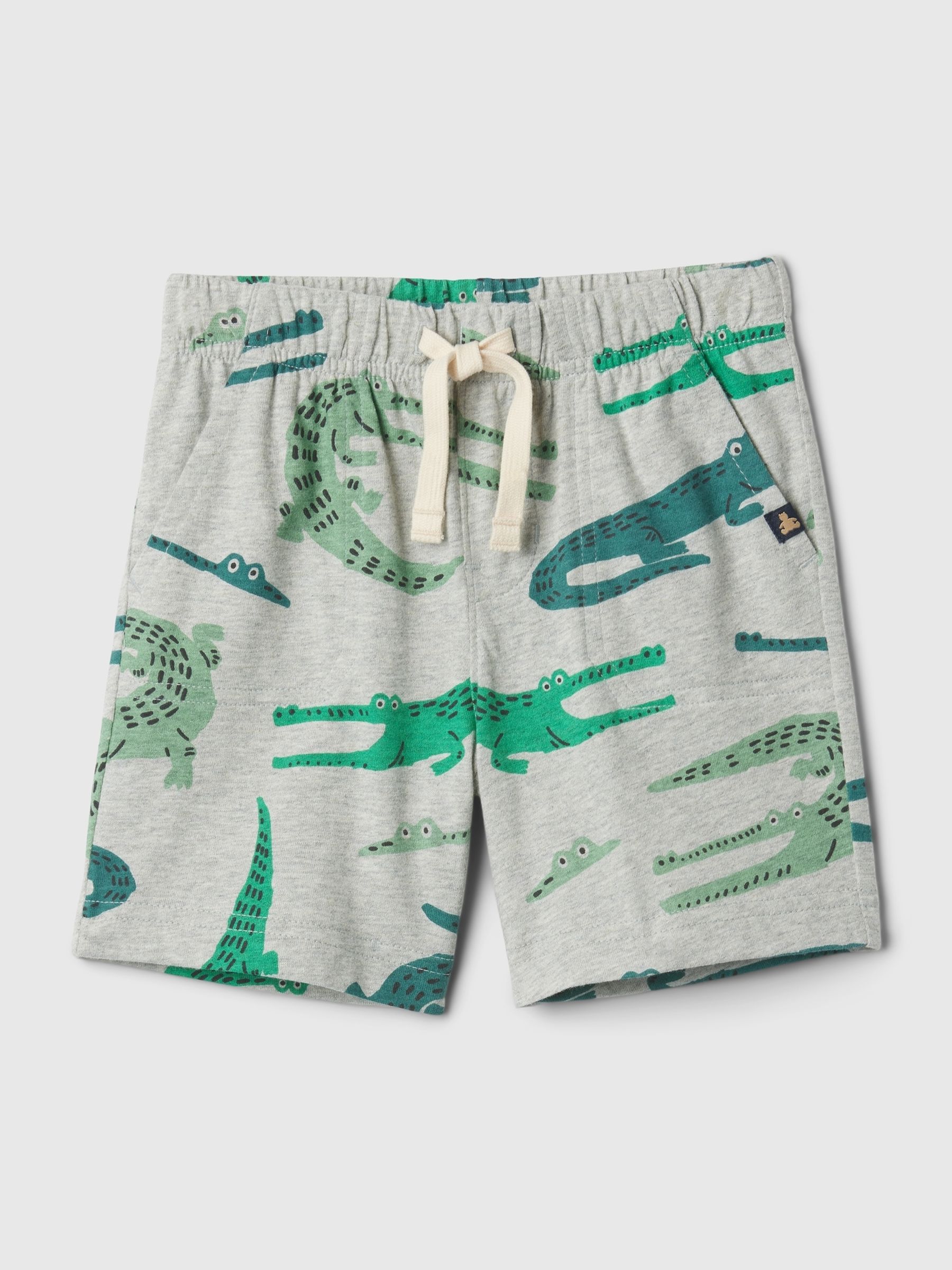 Grey Croc Pull On Shorts (Newborn-5yrs) - Image 1 of 3