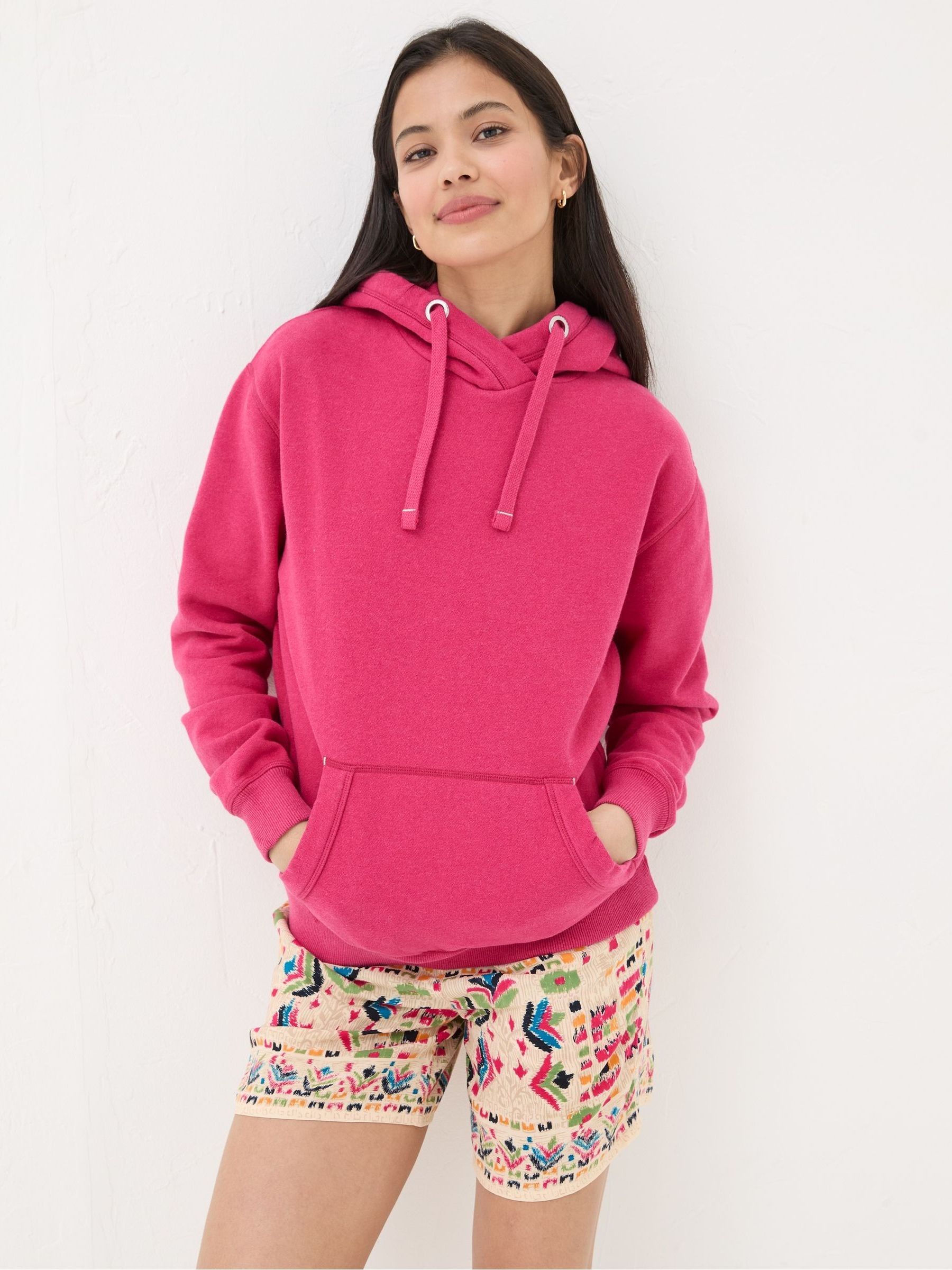 Izzy Pink Overhead Hoodie FatFace USA