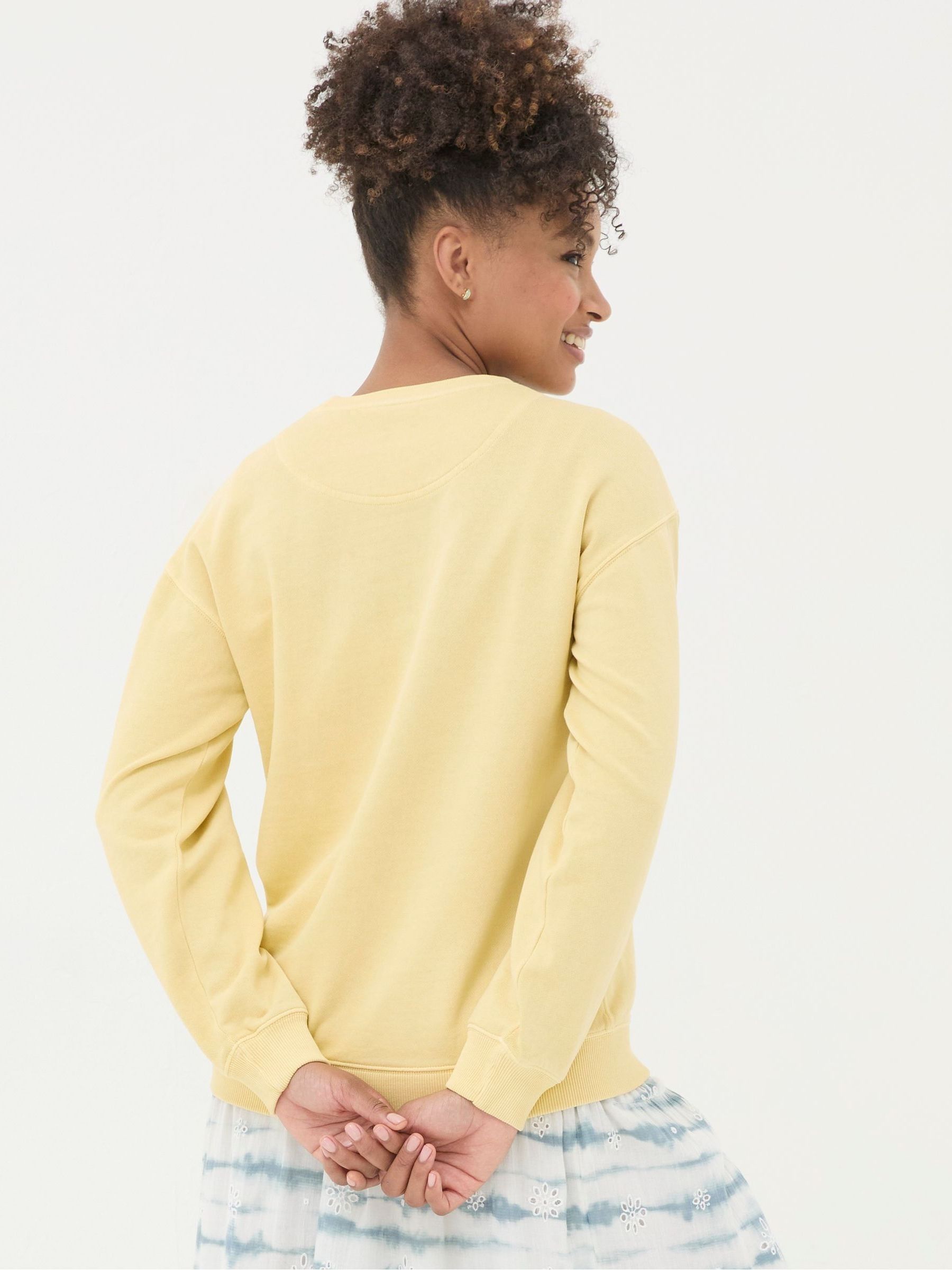 Georgia Yellow Crew Sweatshirt - Image 2 of 5