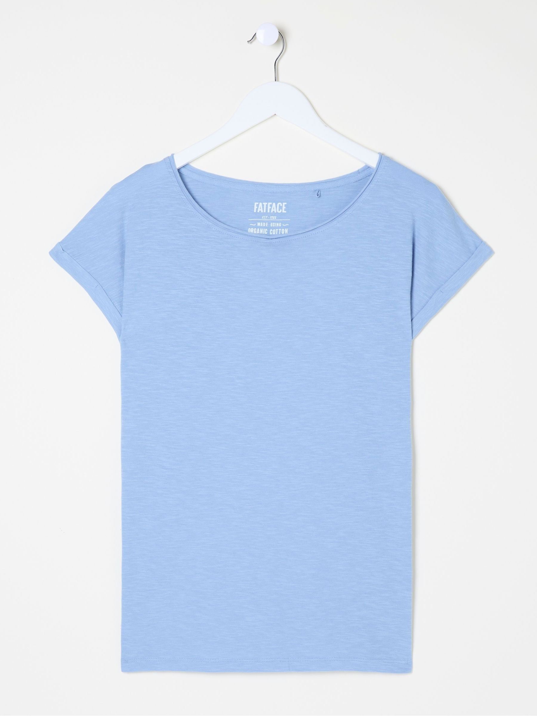 Ivy Organic Cotton Blue T-Shirt - Image 5 of 5