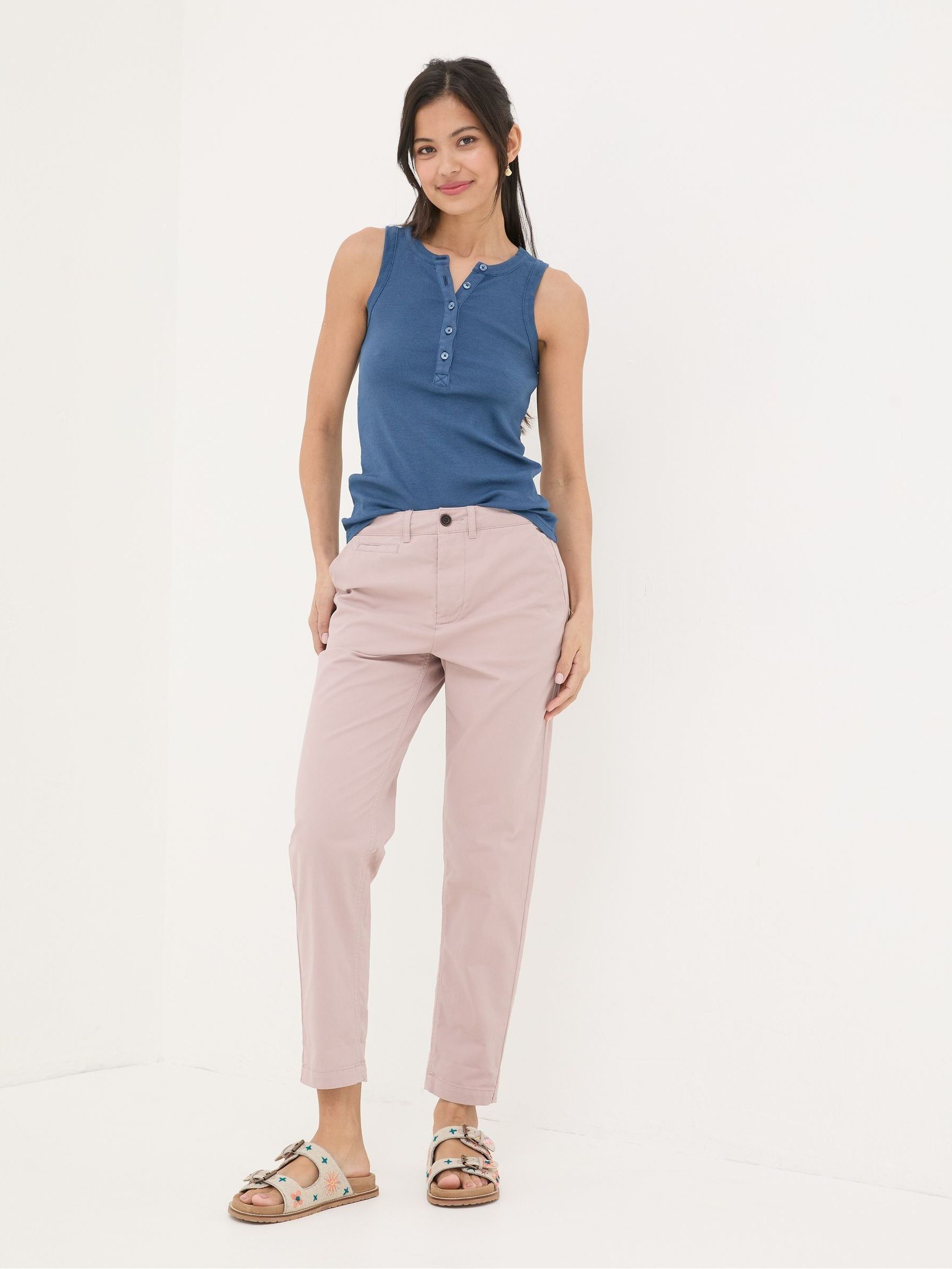 Rye Pink Chino Trousers - Image 3 of 5