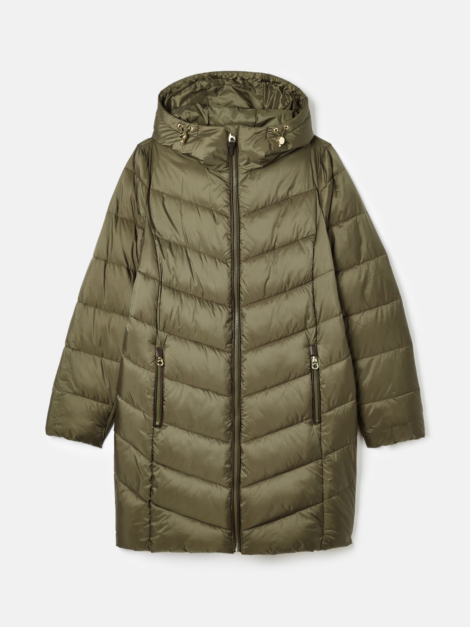 Moorsdale Green Mid Length Showerproof Padded Coat - Image 9 of 9