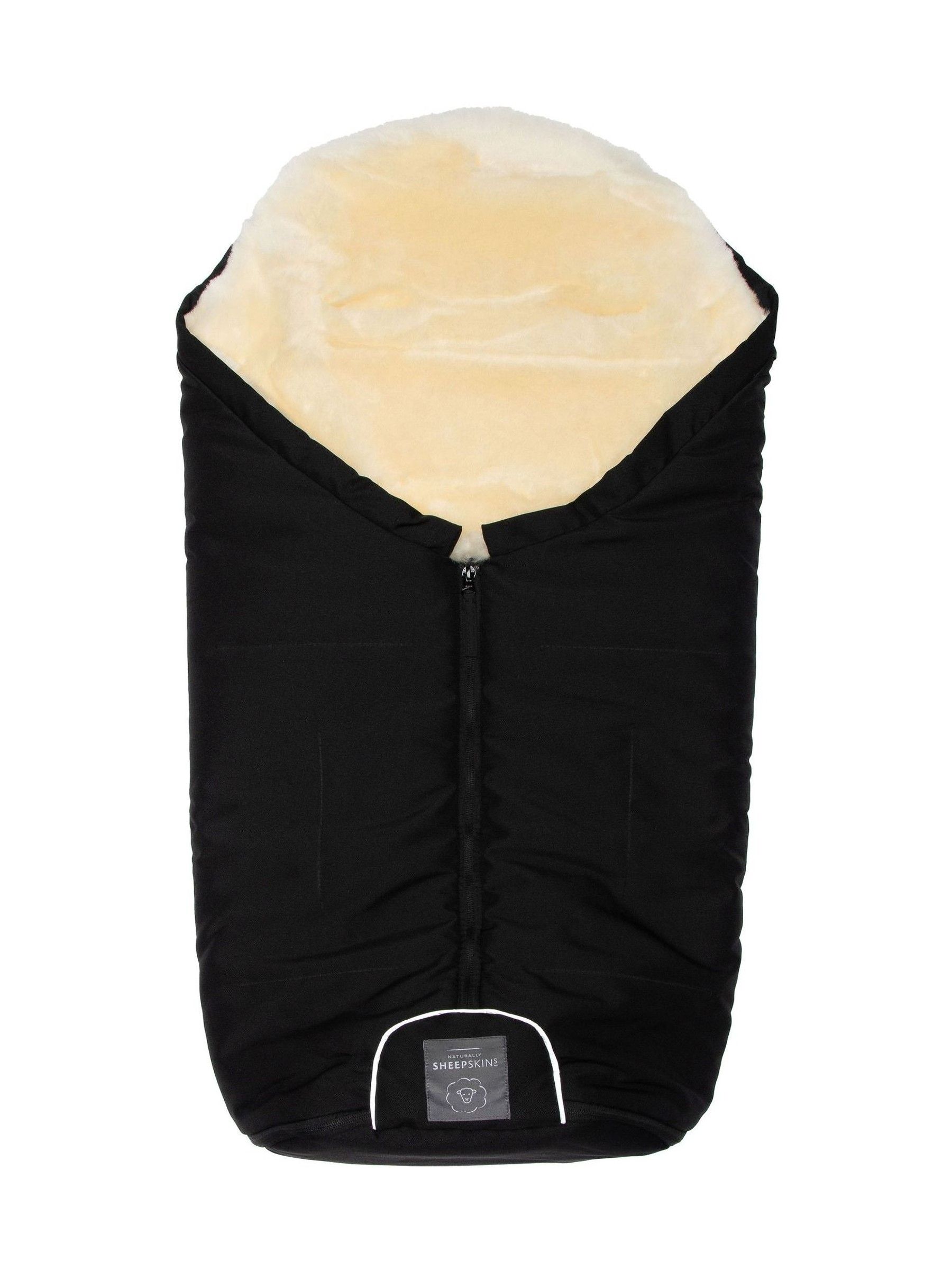 Naturally Sheepskins Black Merino Sheepskin Footmuff - Image 6 of 6